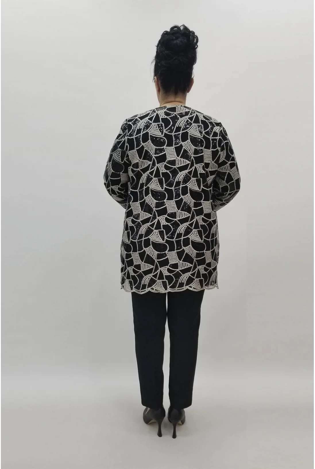 Miraggio Büyük Beden Takım 98677 SİYAH