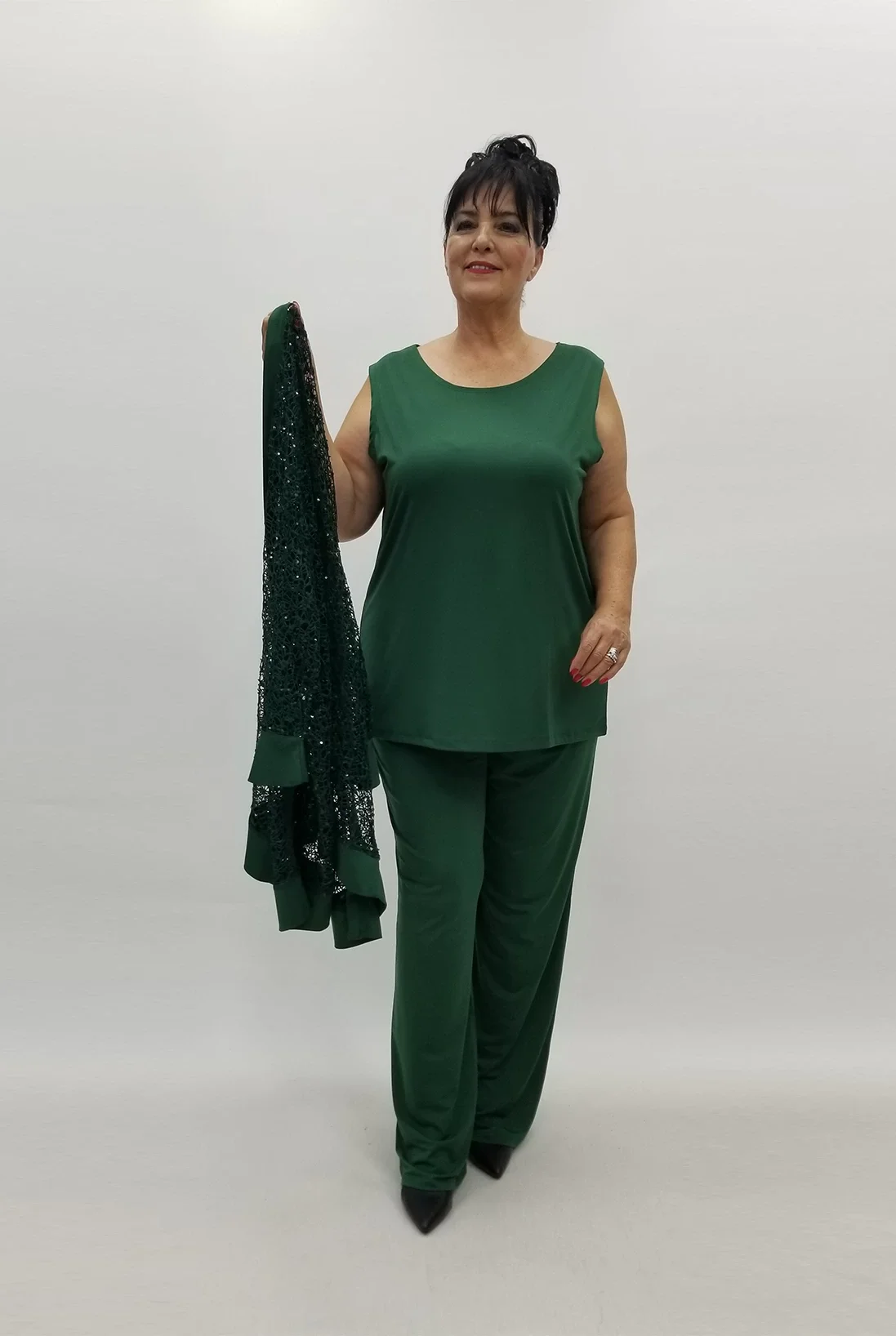 Miraggio Büyük Beden Takım 98990 YEŞİL