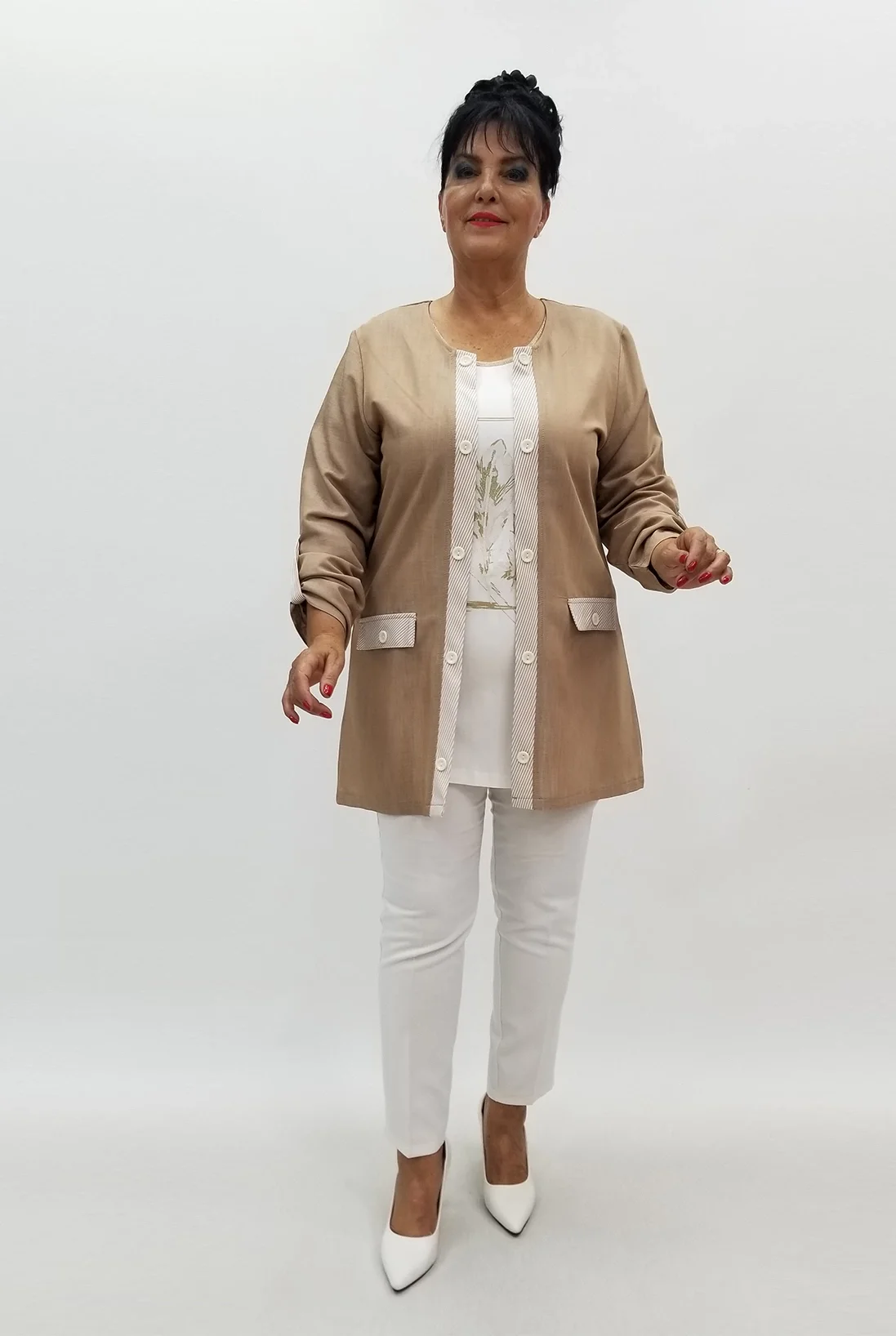 Miraggio Büyük Beden Takım 99212 A-KAHVE