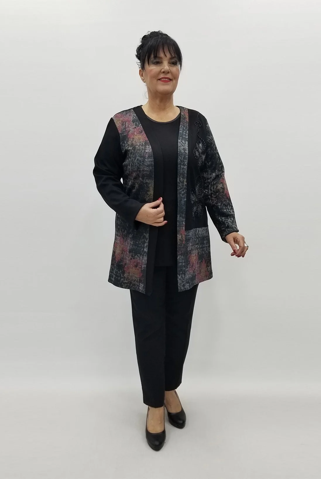 Miraggio Büyük Beden Takım 99231 SİYAH