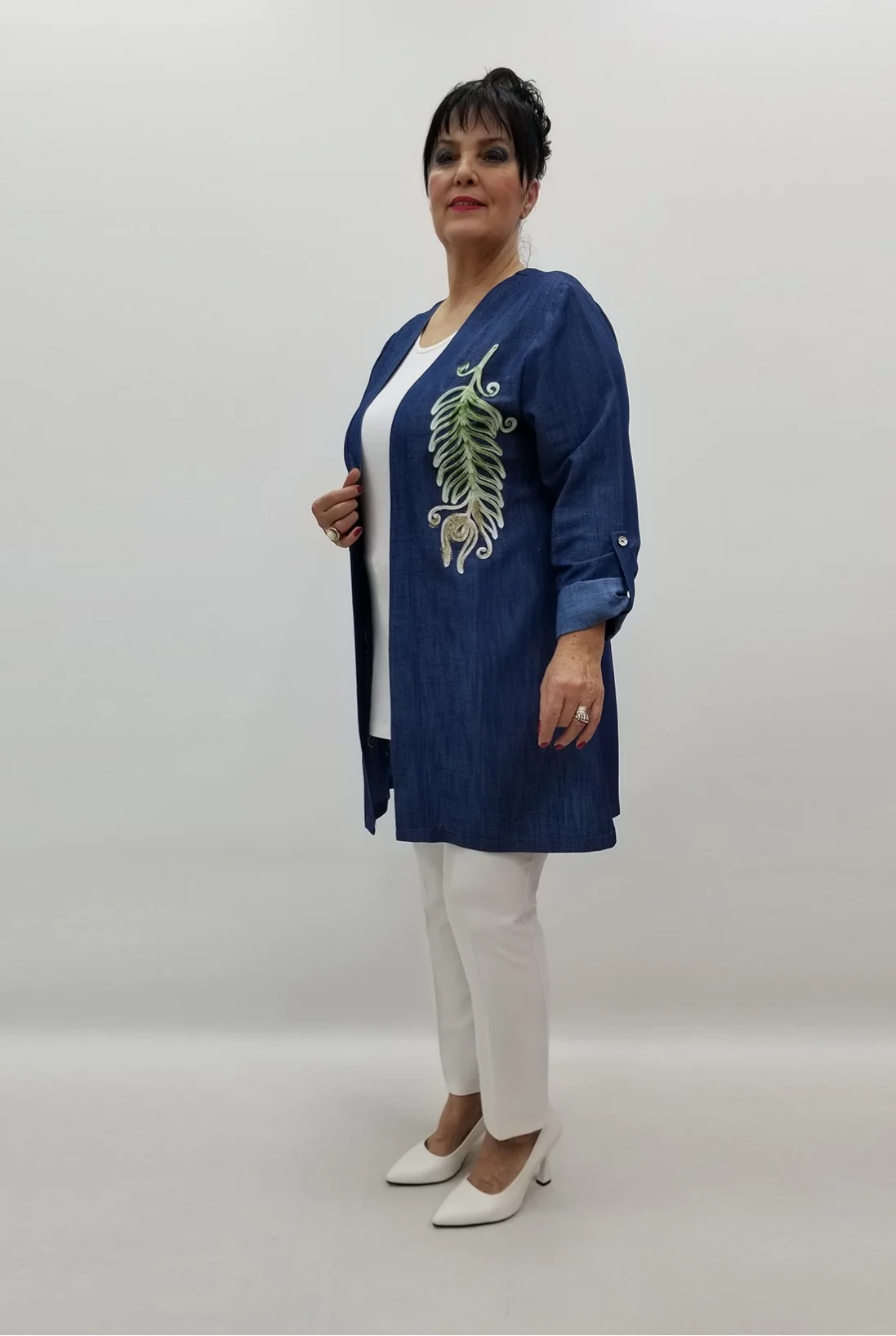 Miraggio Büyük Beden Takım 99238 MAVİ