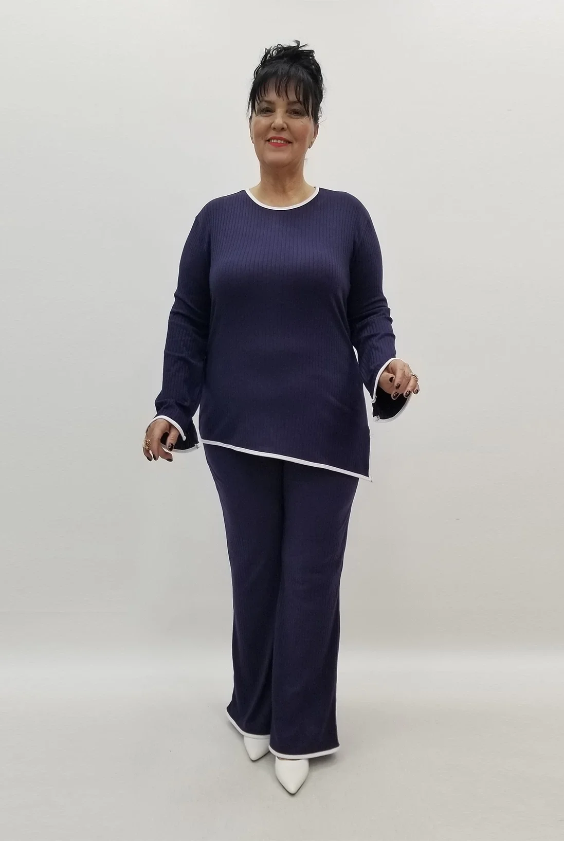 Miraggio Büyük Beden Takım 99369 LACİVERT