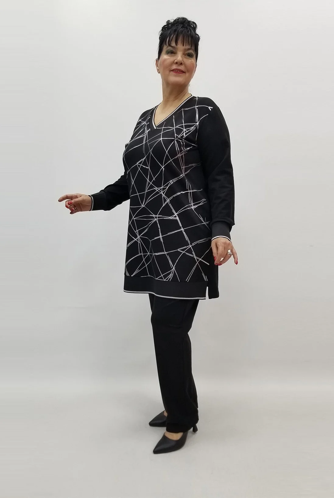 Miraggio Büyük Beden Takım 99416 SİYAH