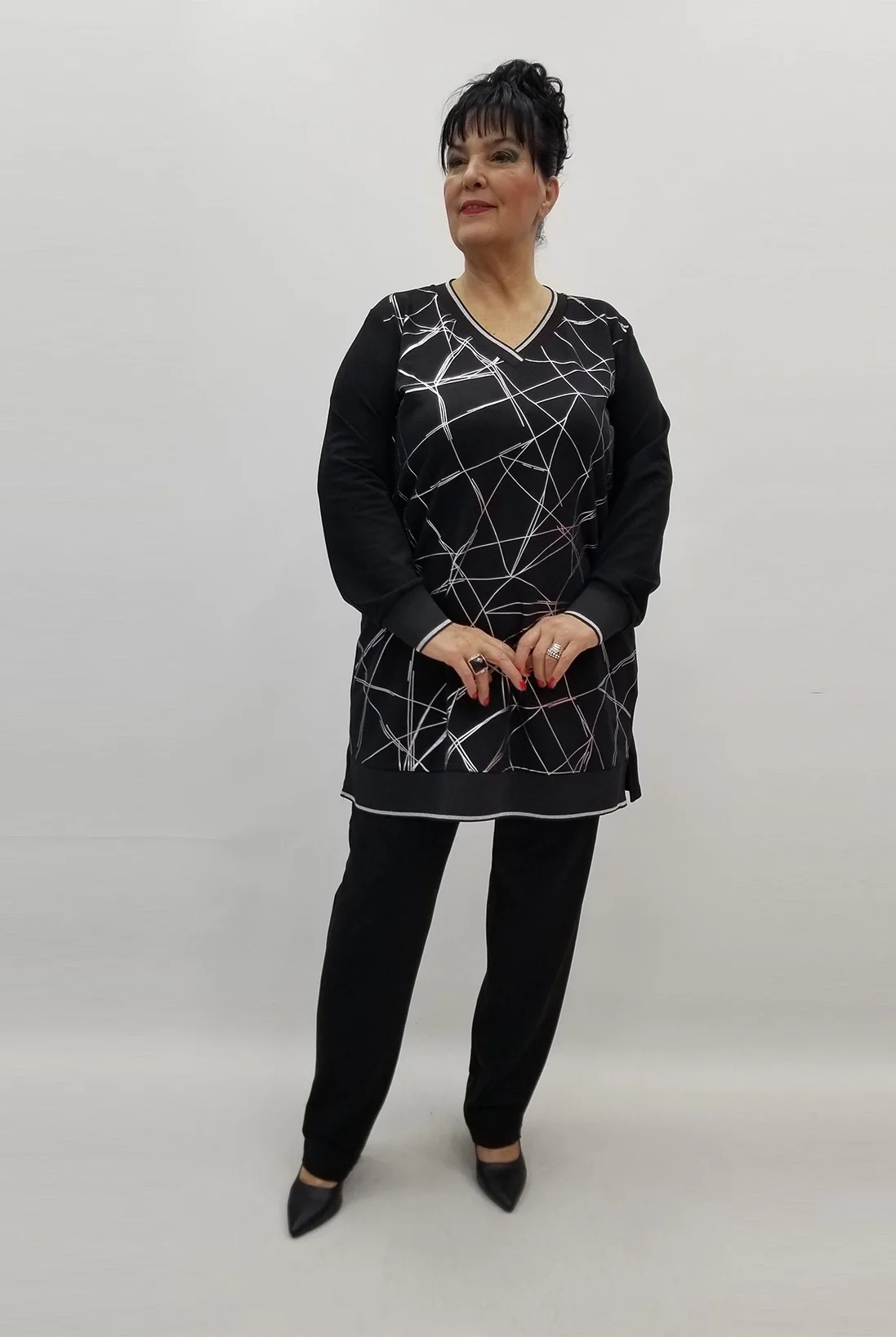 Miraggio Büyük Beden Takım 99416 SİYAH