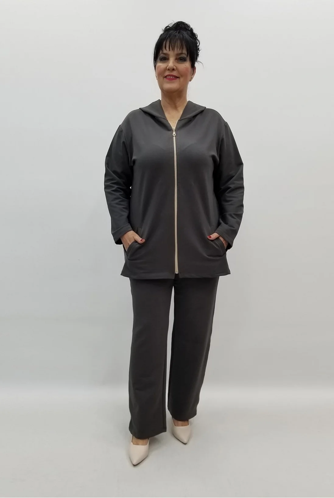 Miraggio Büyük Beden Takım 99488 FÜME