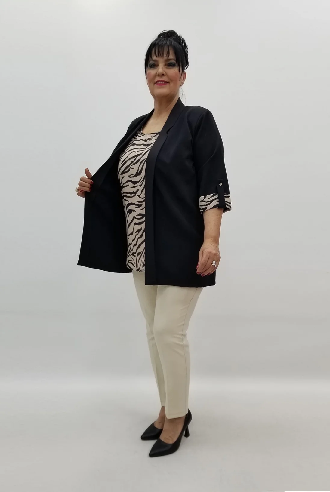 Miraggio Büyük Beden Takım 99515 SİYAH