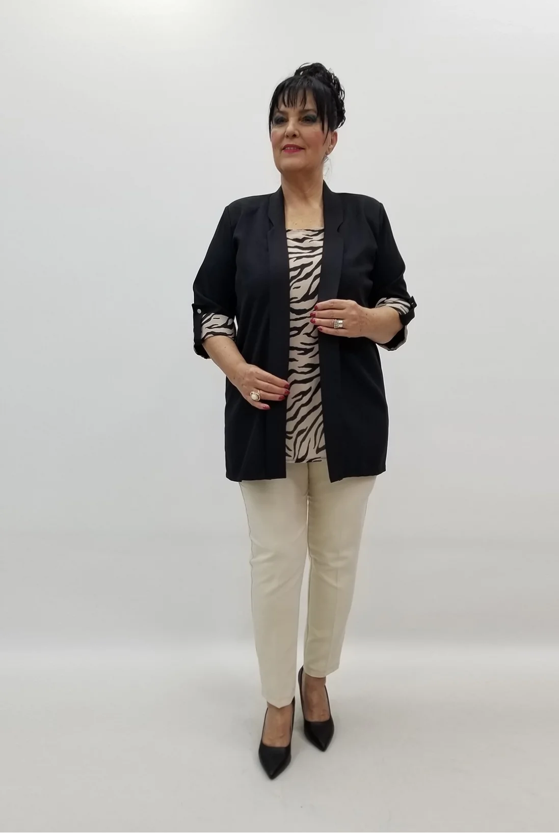 Miraggio Büyük Beden Takım 99515 SİYAH