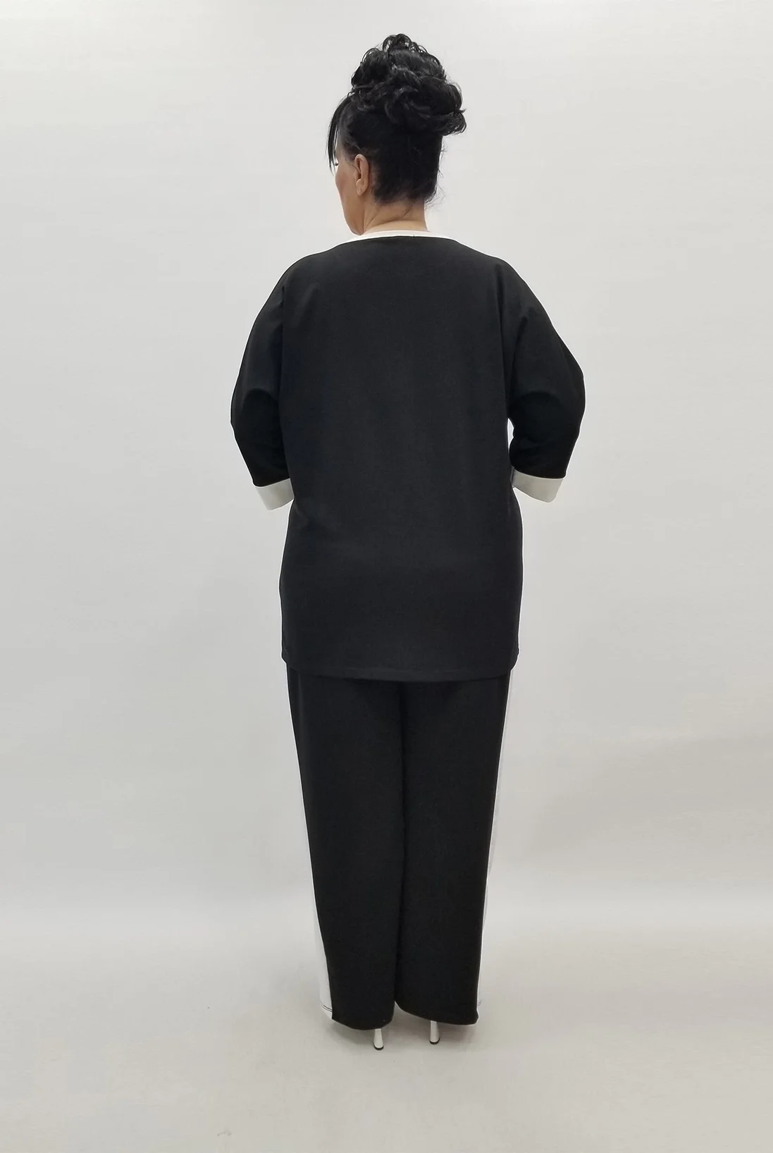 Miraggio Büyük Beden Takım 99555 SİYAH/BEYAZ