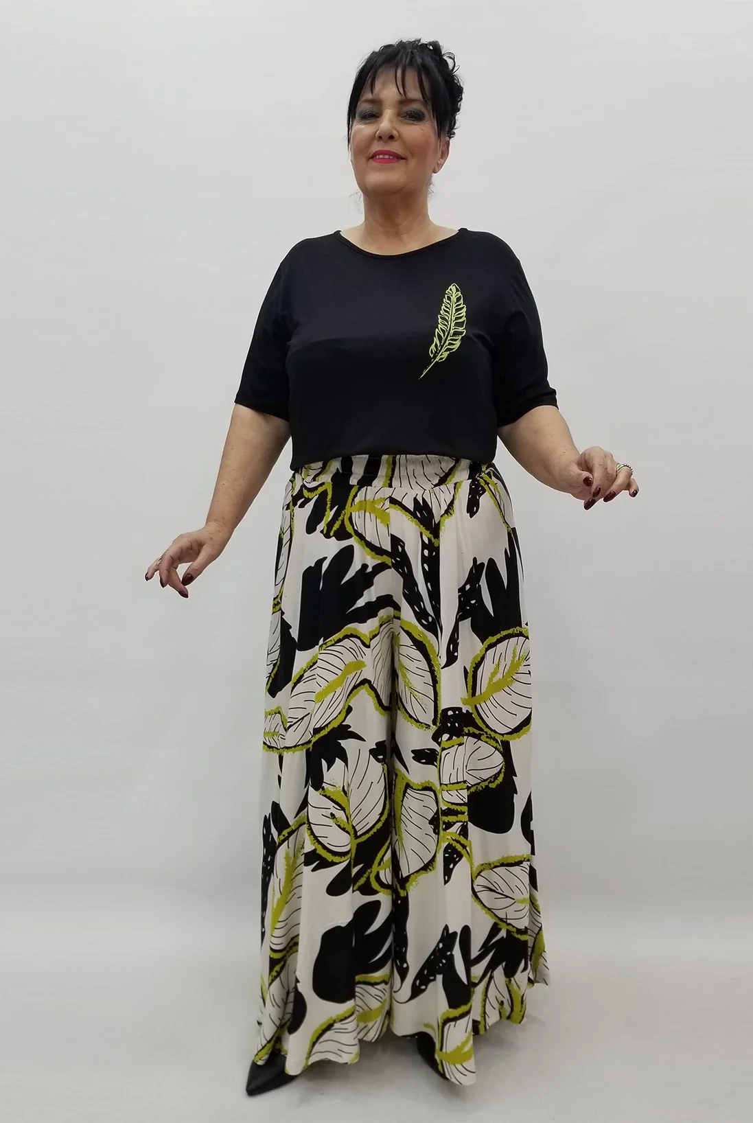 Miraggio Büyük Beden Takım 99576 SİYAH