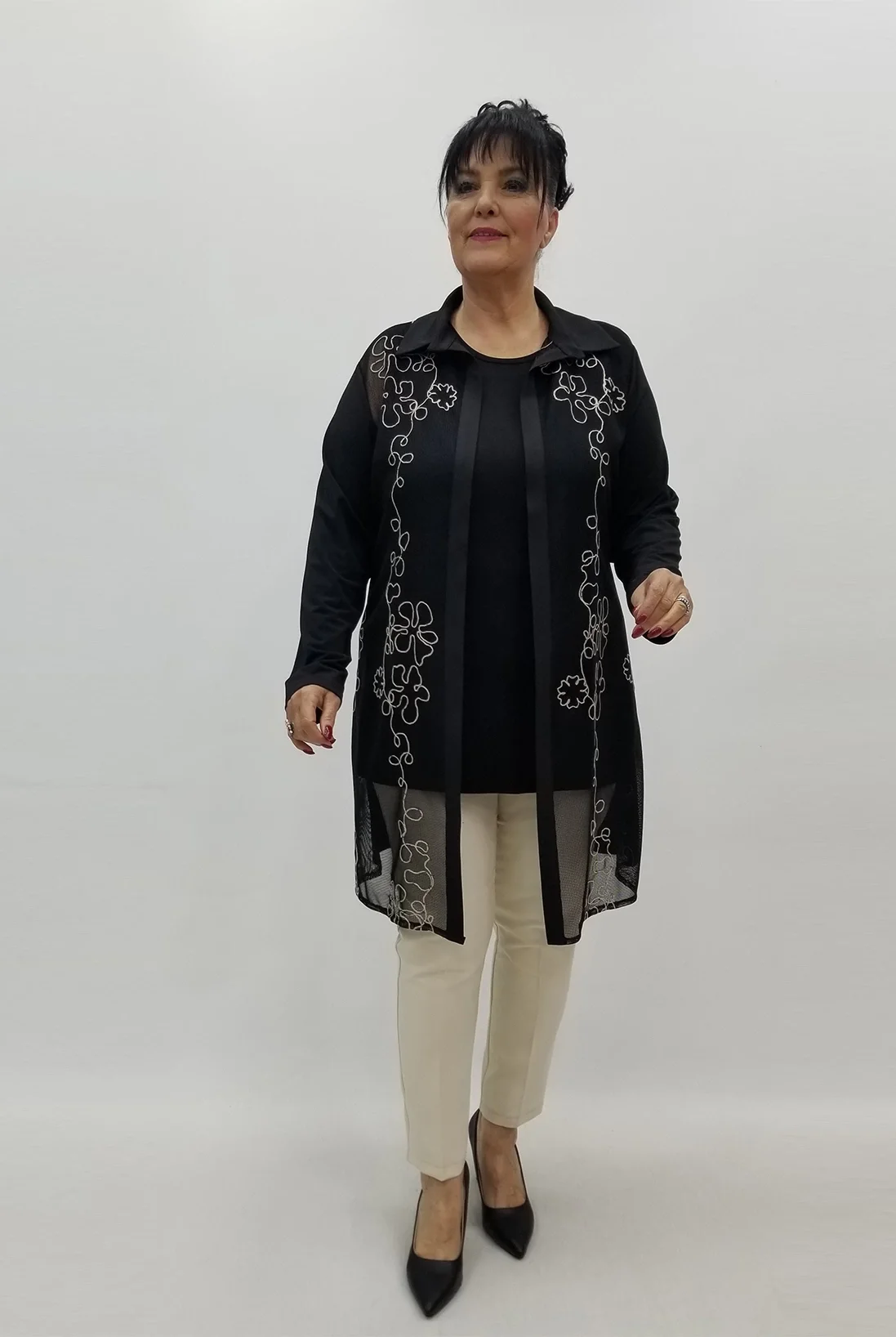 Miraggio Büyük Beden Takım 99617 SİYAH