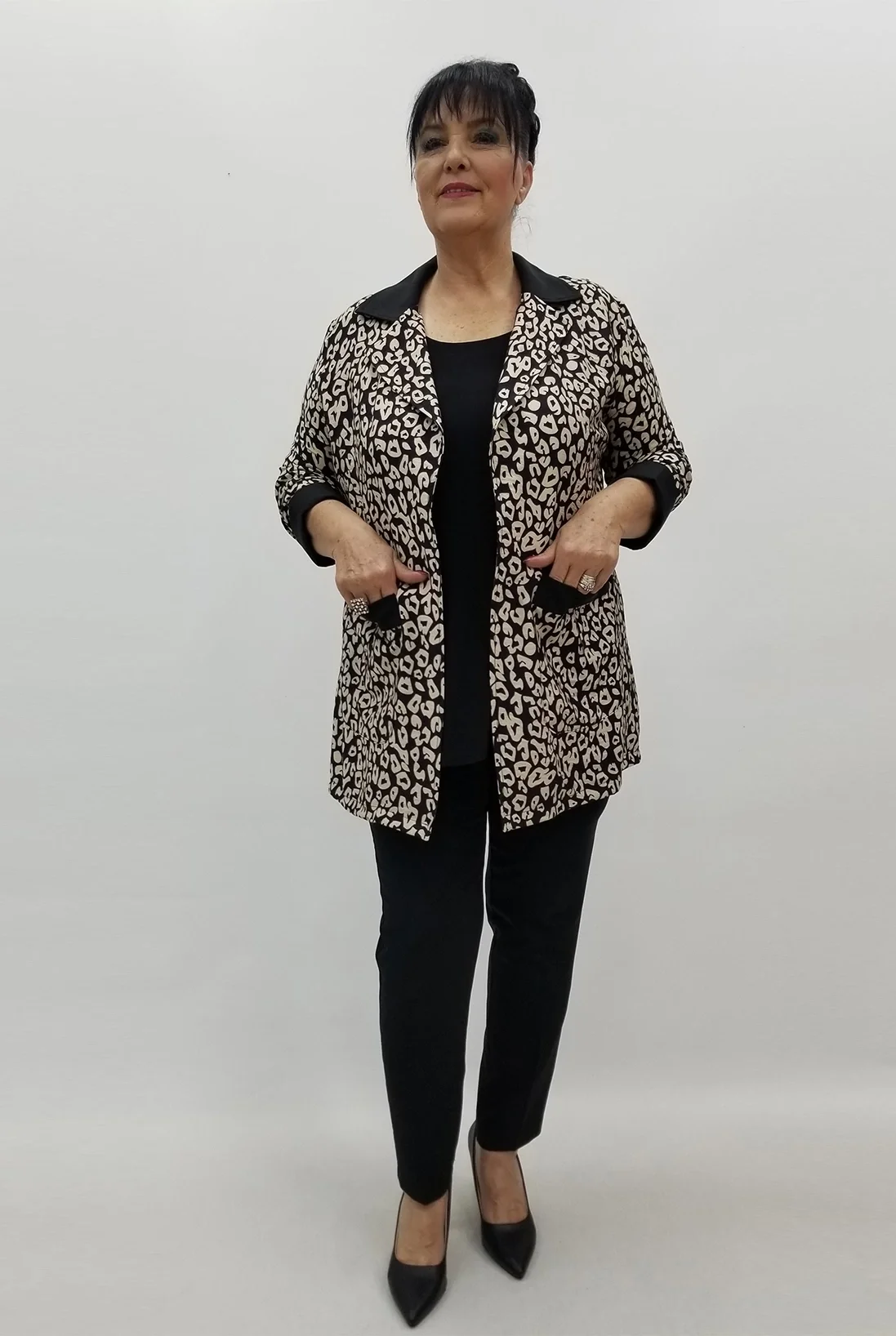 Miraggio Büyük Beden Takım 99620 SİYAH/BEJ