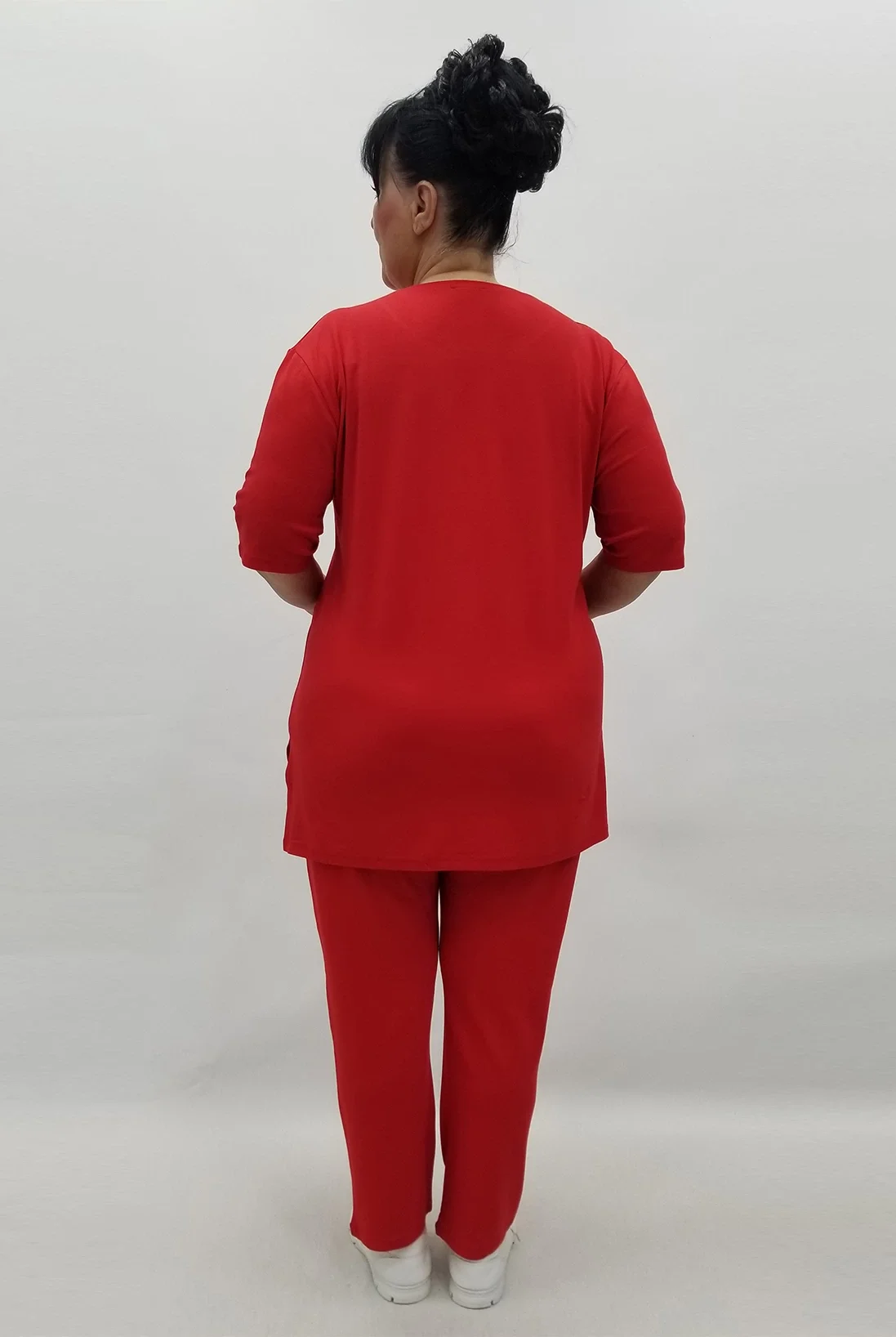 Miraggio Büyük Beden Takım 99626 KIRMIZI