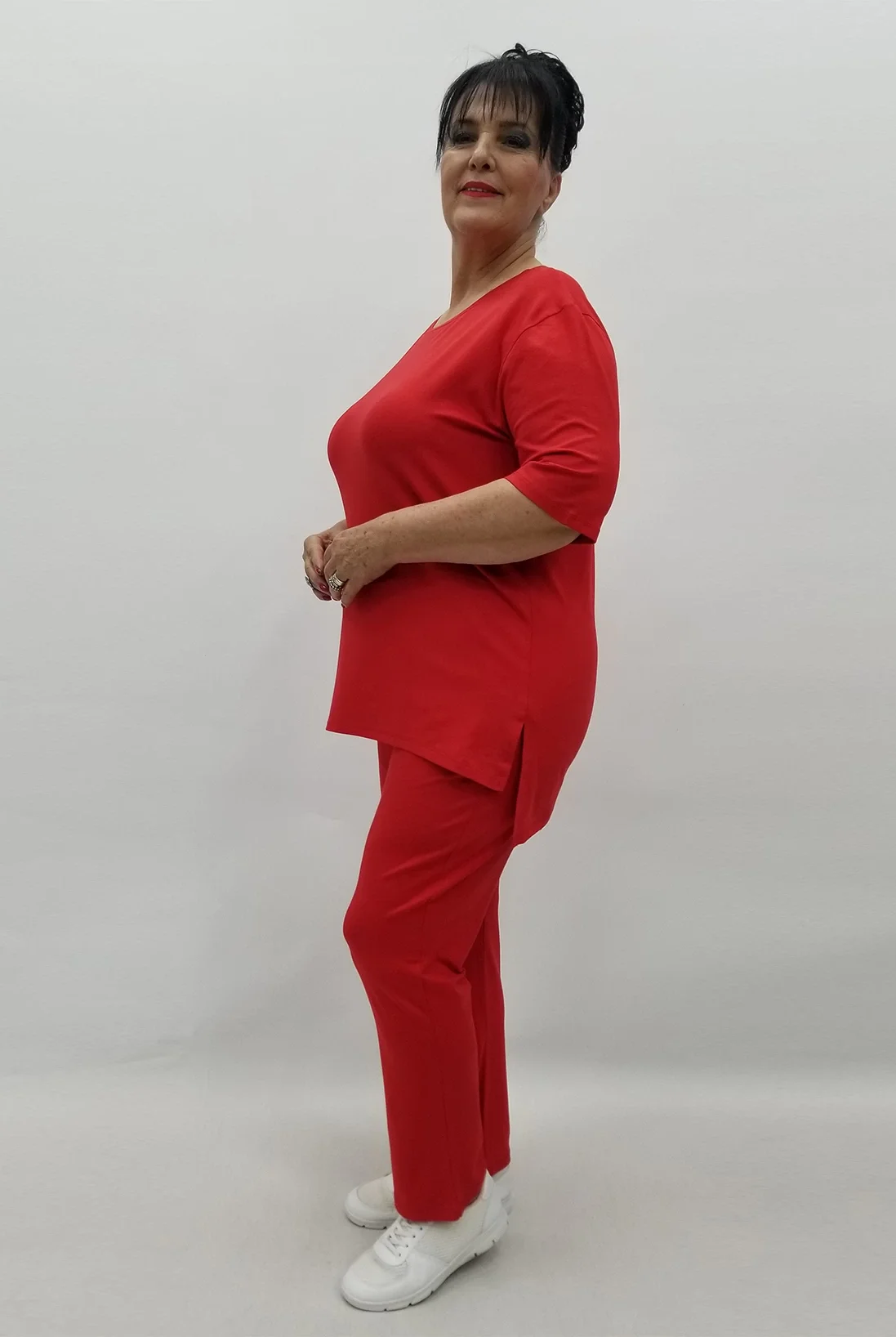 Miraggio Büyük Beden Takım 99626 KIRMIZI