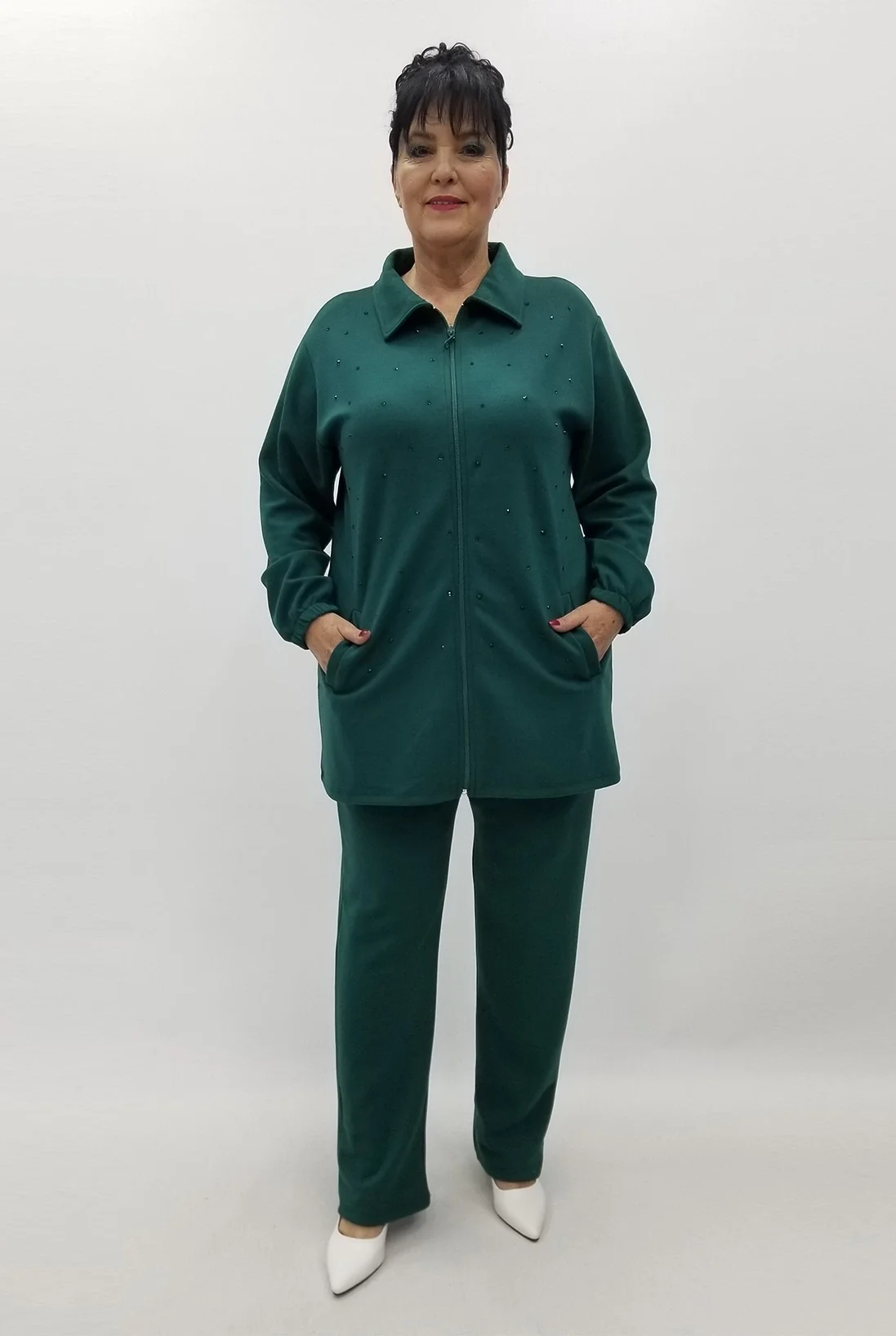 Miraggio Büyük Beden Takım 99650 YEŞİL