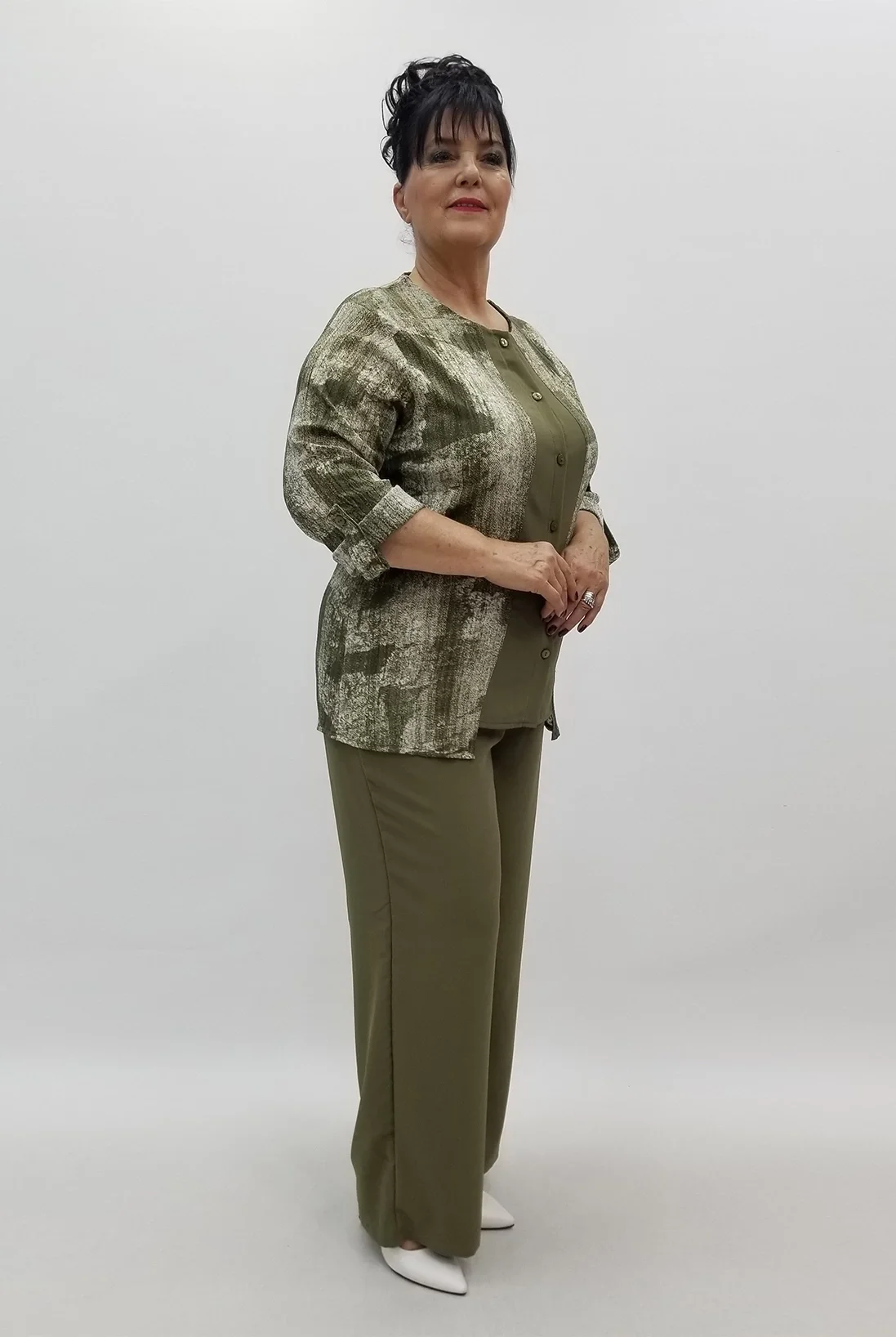 Miraggio Büyük Beden Takım 99652 HAKİ