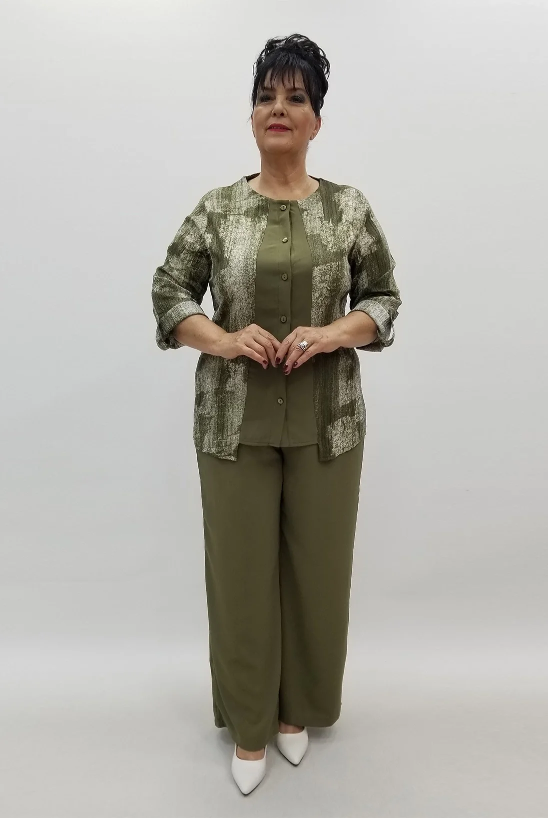 Miraggio Büyük Beden Takım 99652 HAKİ