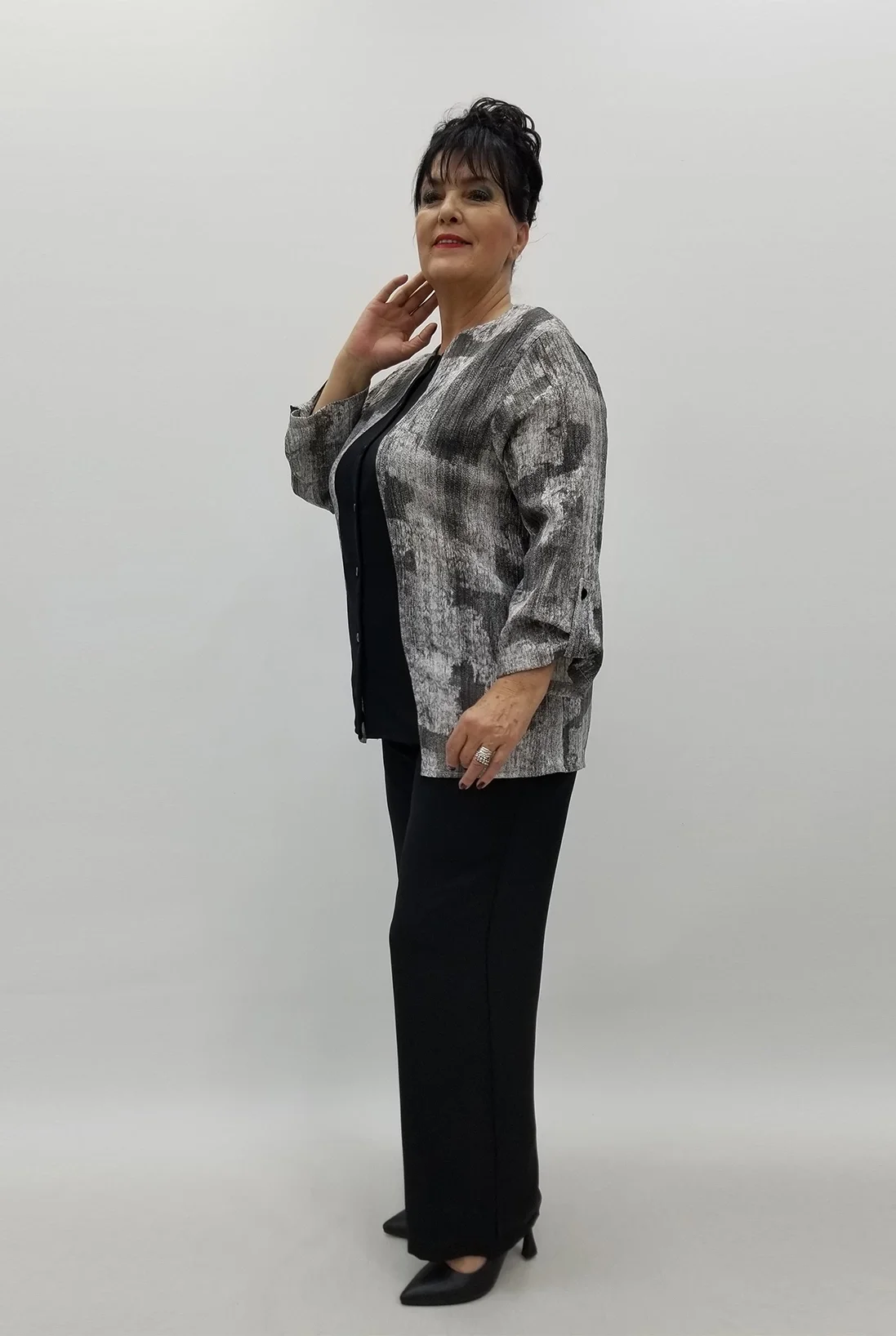 Miraggio Büyük Beden Takım 99652 SİYAH