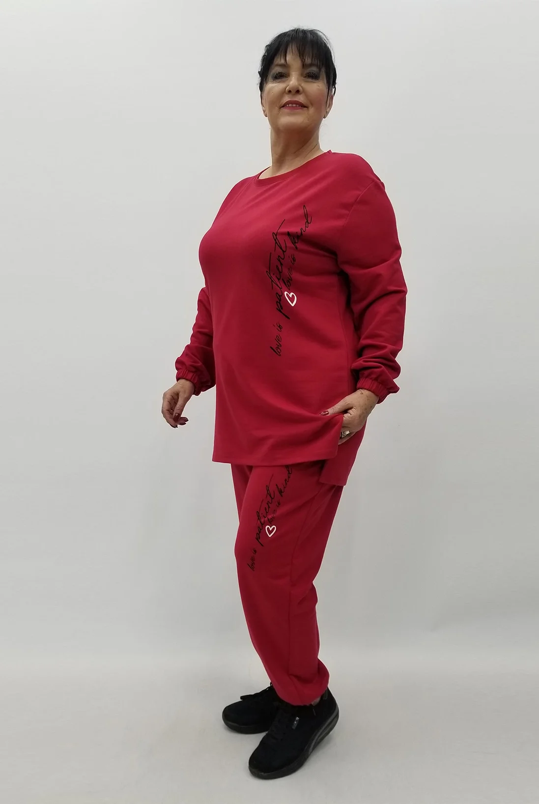 Miraggio Büyük Beden Takım 99658 BORDO