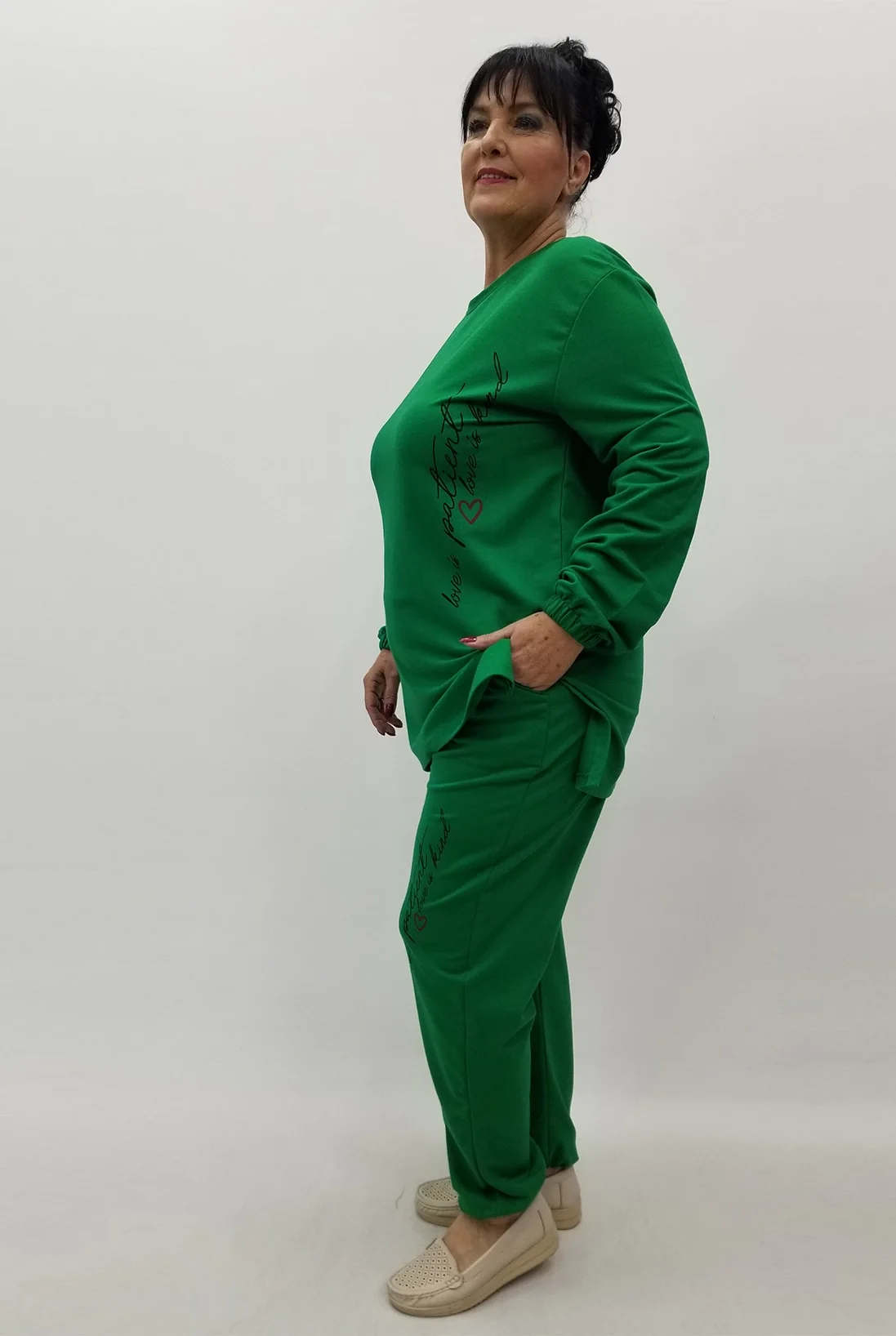 Miraggio Büyük Beden Takım 99658 YEŞİL