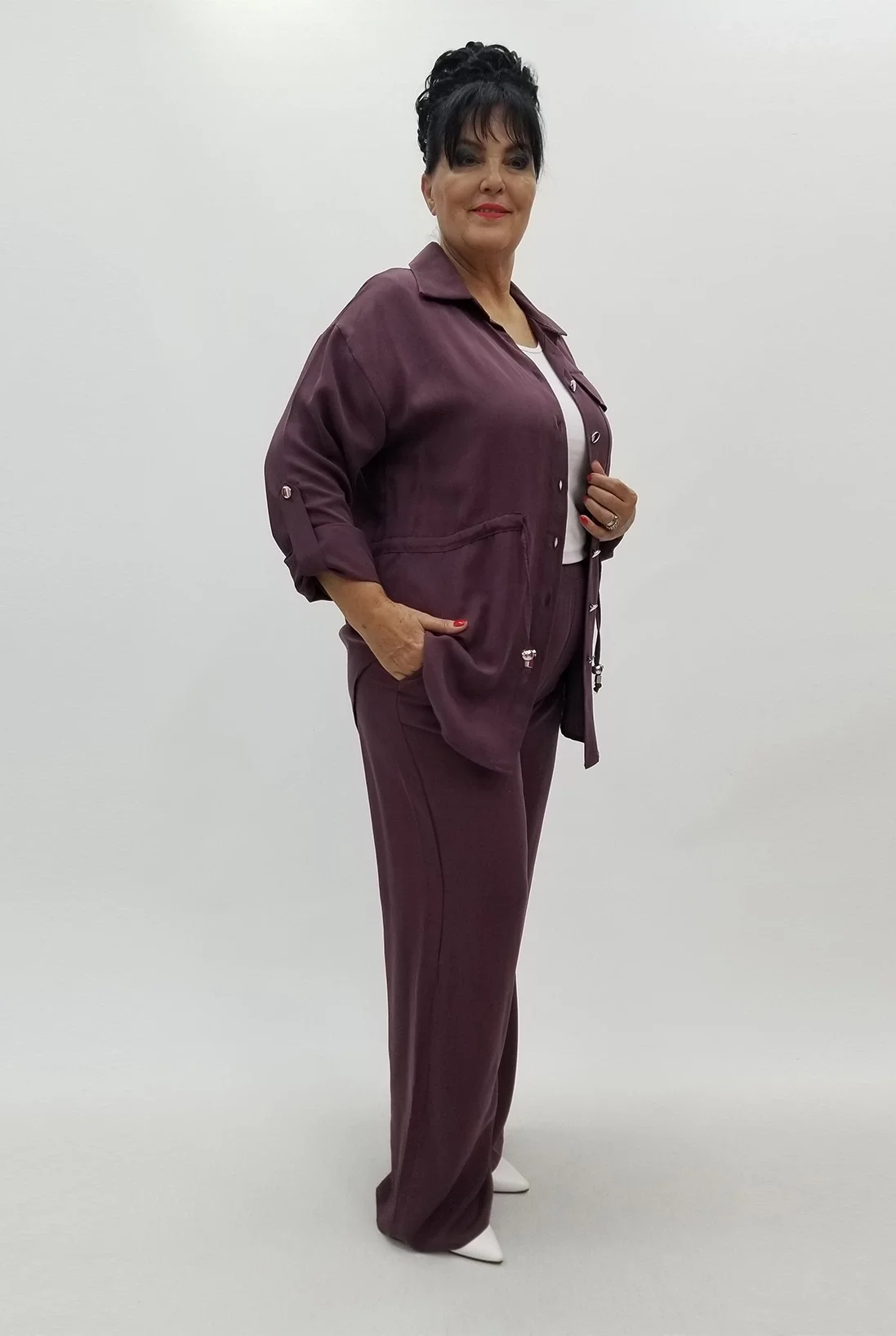 Miraggio Büyük Beden Takım 99693 BORDO