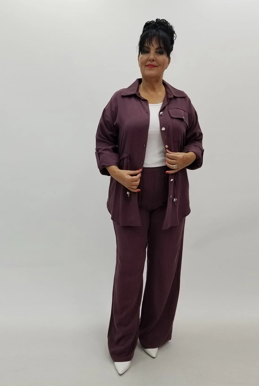 Miraggio Büyük Beden Takım 99693 BORDO