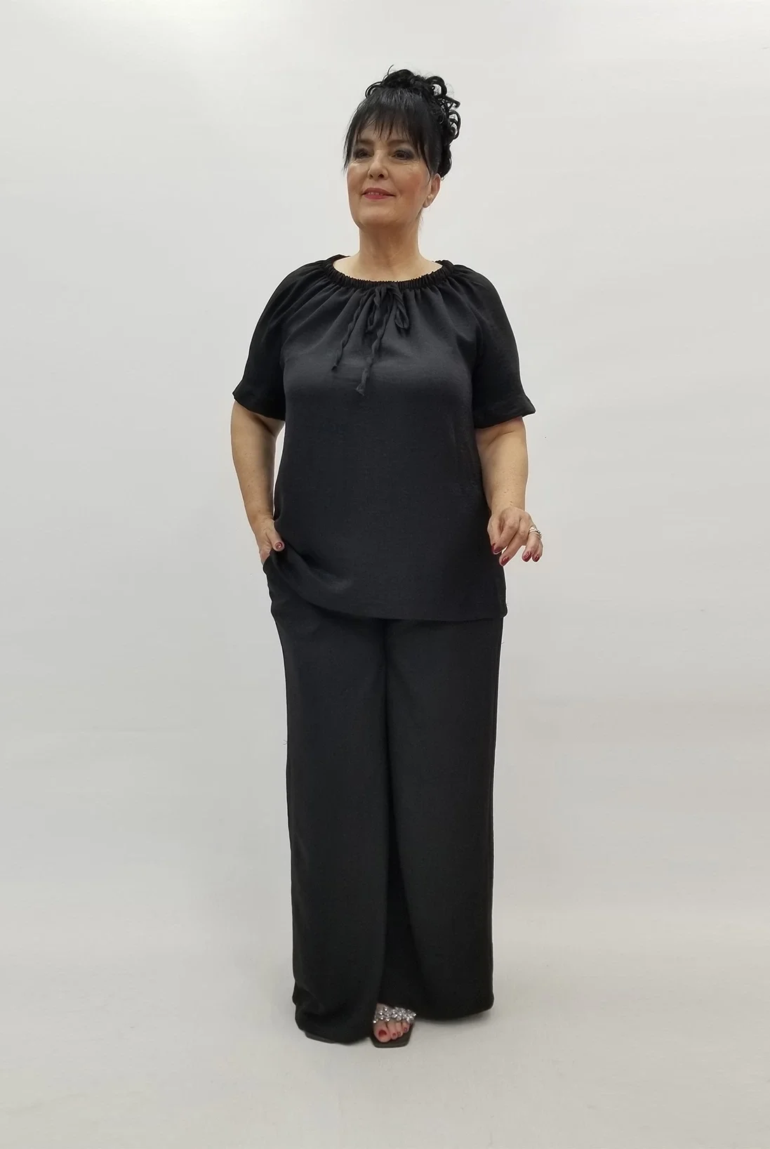 Miraggio Büyük Beden Takım 99772 SİYAH