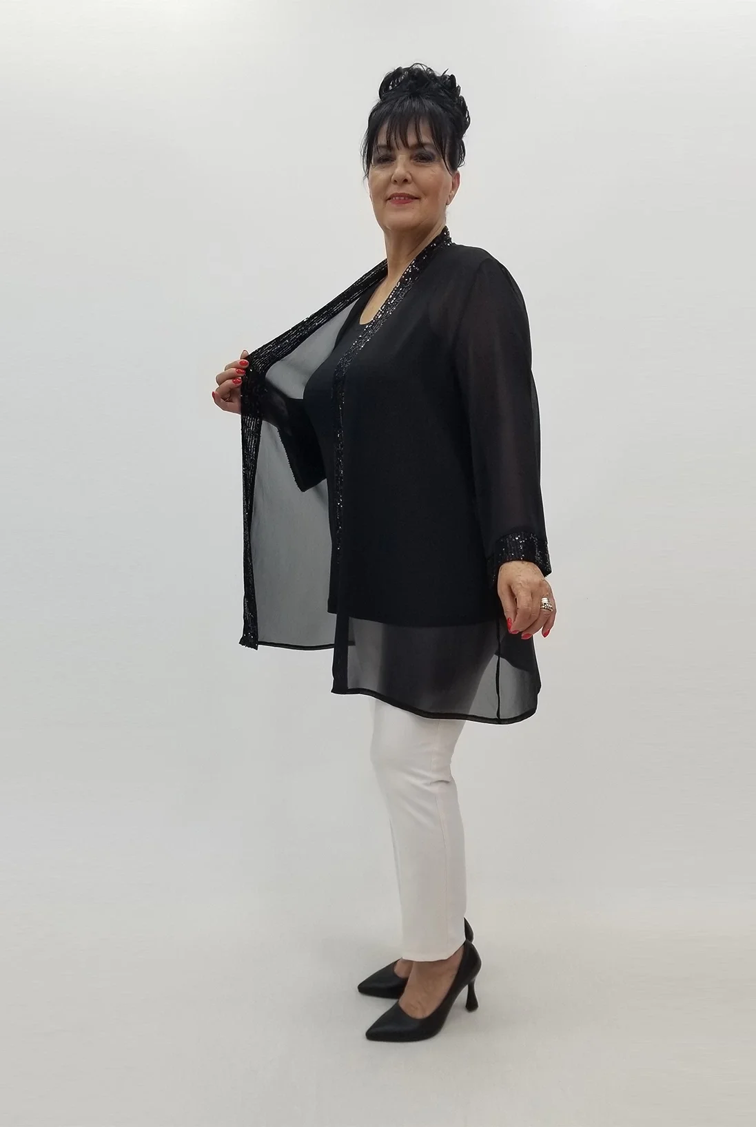 Miraggio Büyük Beden Takım 99784 SİYAH