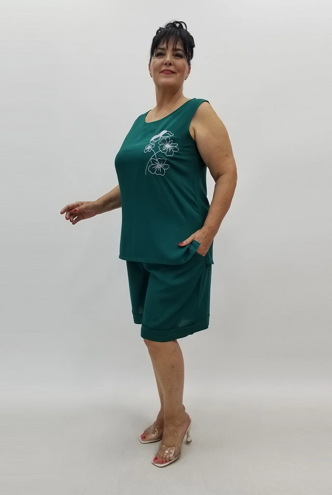 Miraggio Büyük Beden Takım 99925 YEŞİL