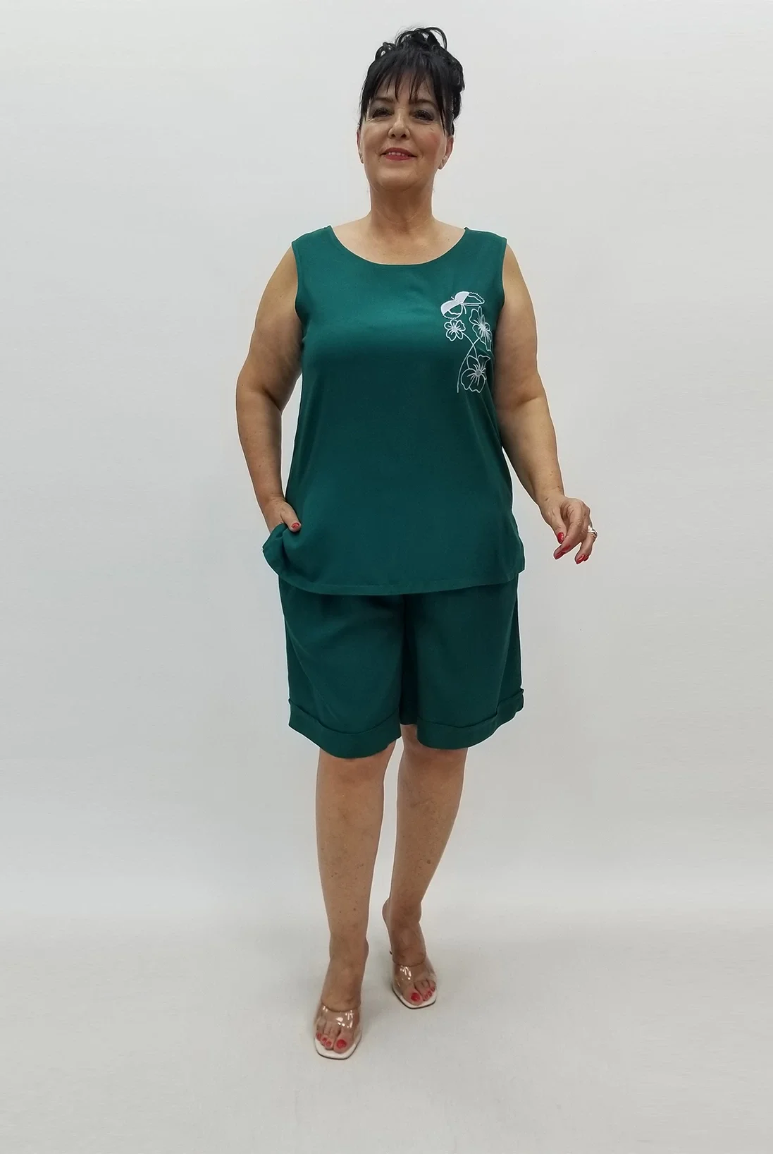 Miraggio Büyük Beden Takım 99925 YEŞİL