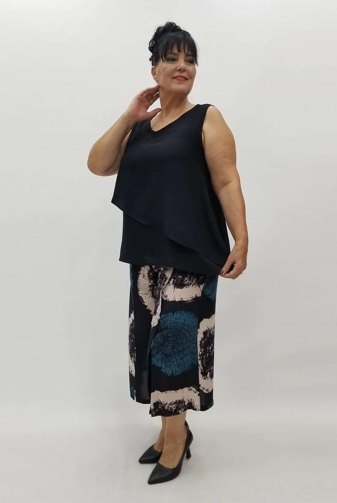 Miraggio Büyük Beden Takım 99927 SİYAH/PETROL