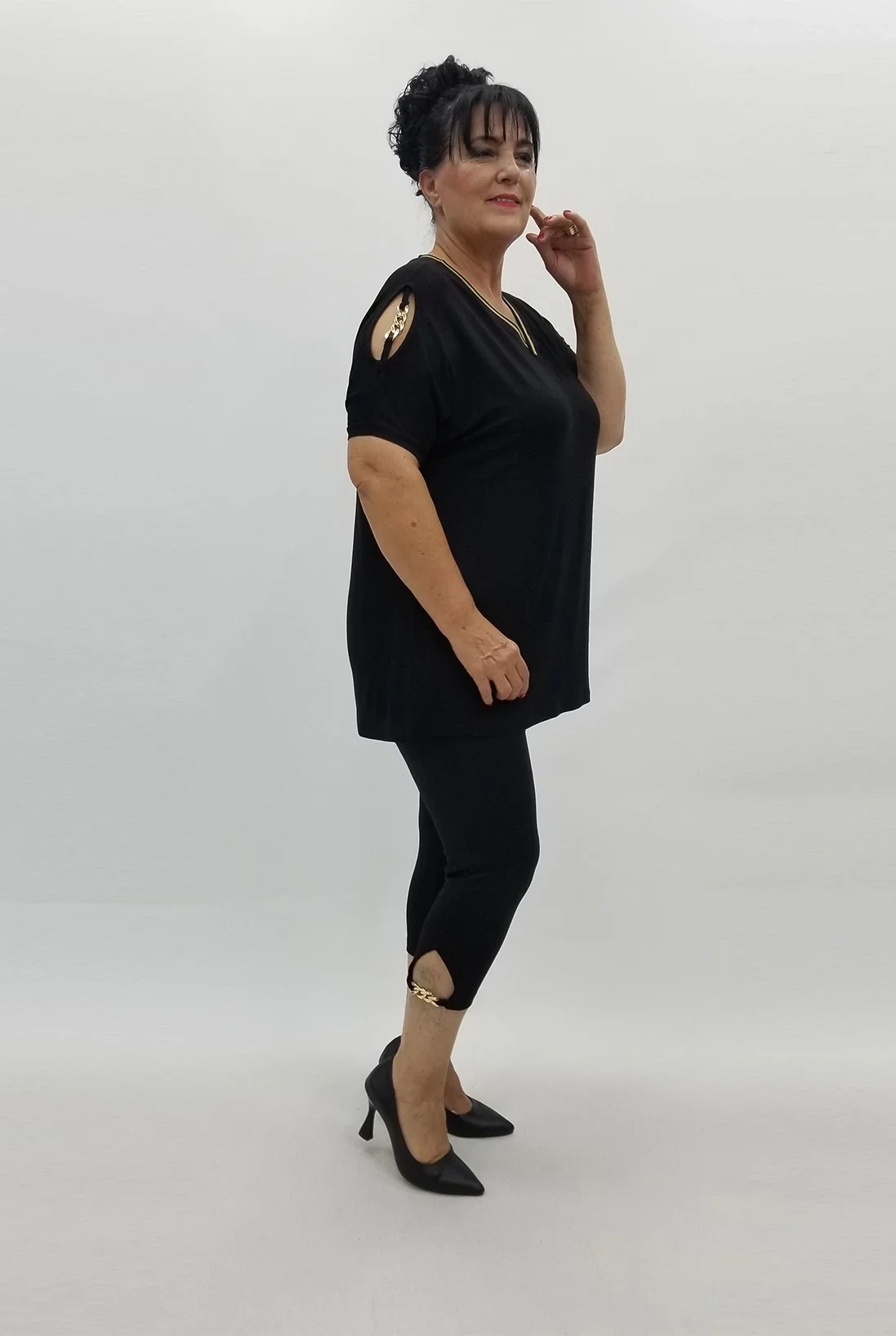 Miraggio Büyük Beden Takım 99937 SİY-GOLD