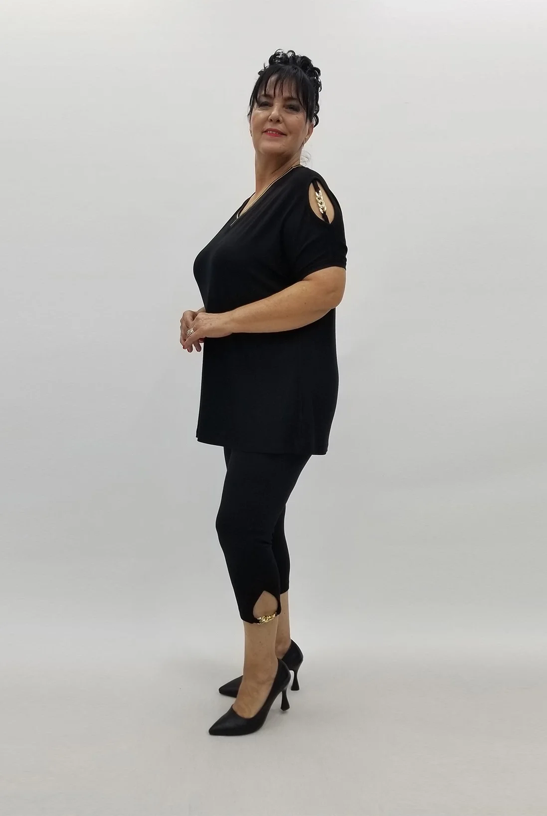 Miraggio Büyük Beden Takım 99937 SİY-GOLD