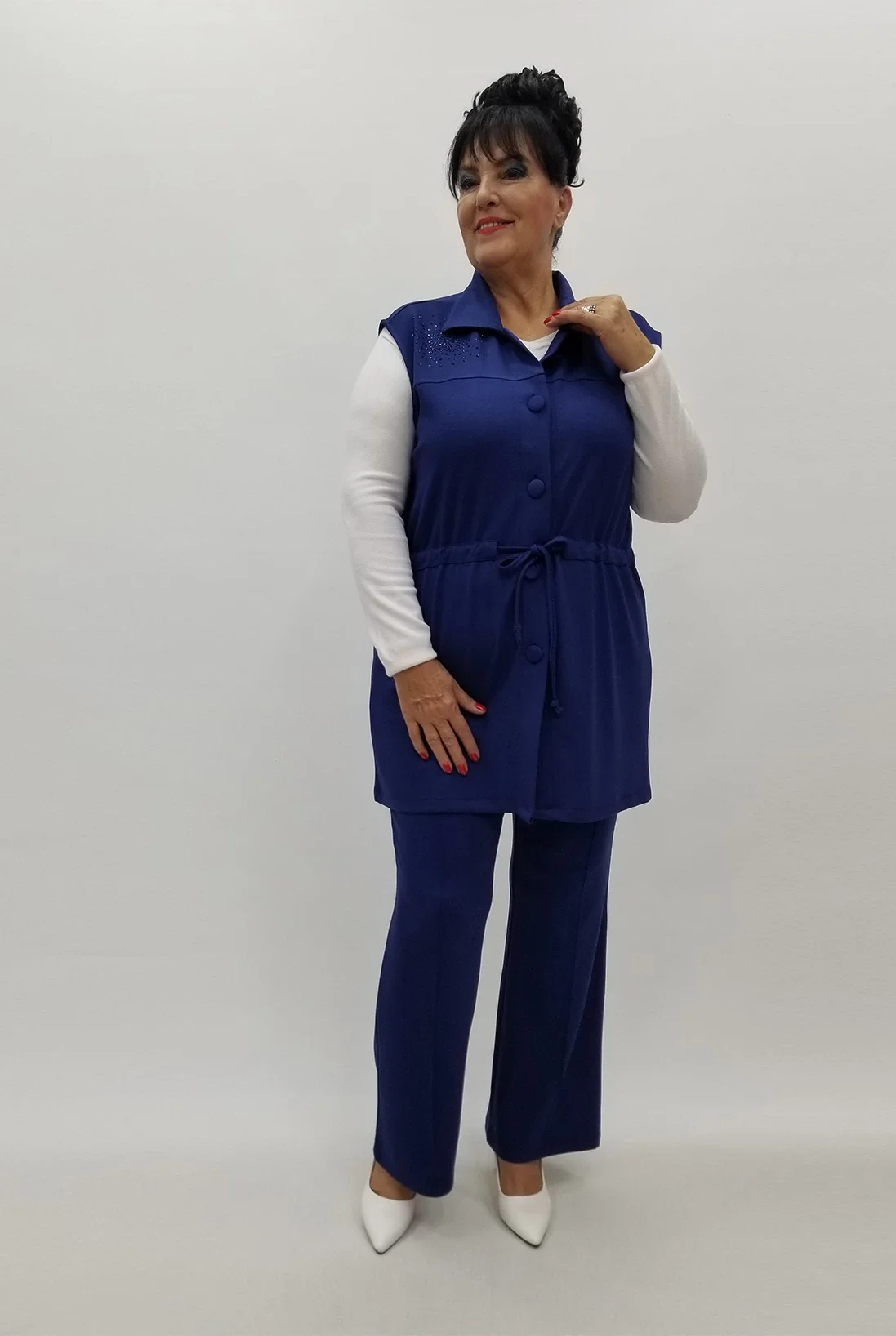 Miraggio Büyük Beden Takım 99978 LACİVERT