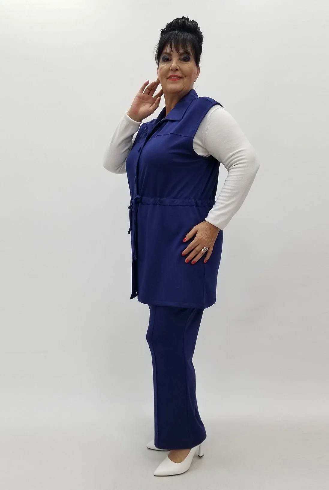 Miraggio Büyük Beden Takım 99978 LACİVERT