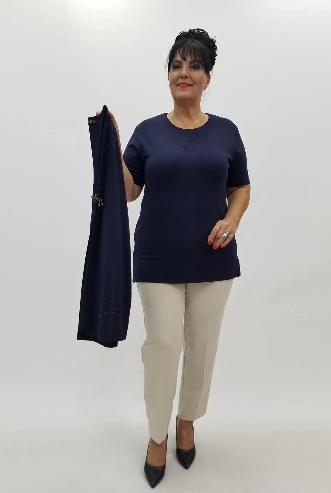 Miraggio Büyük Beden Takım 99980 LACİVERT