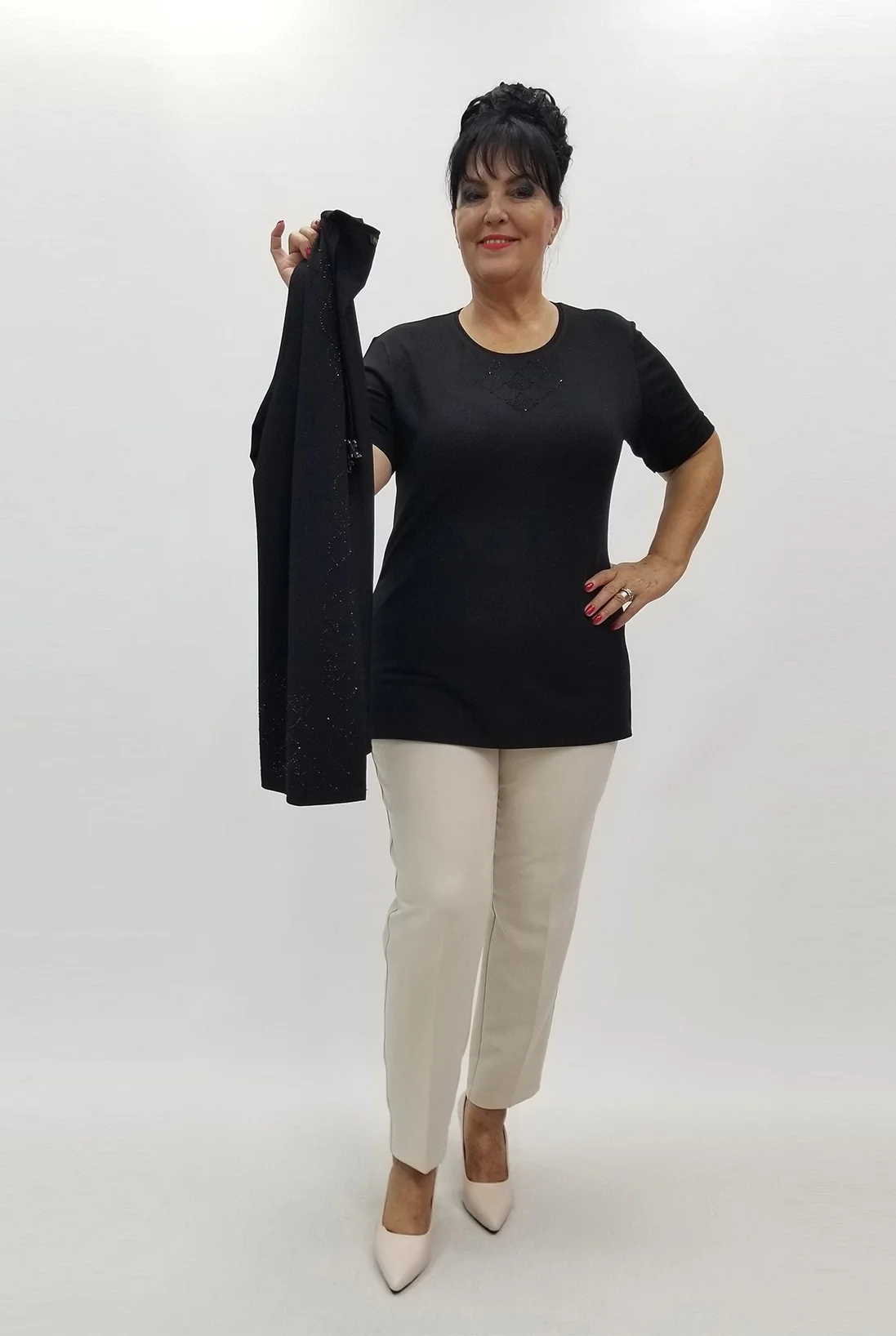 Miraggio Büyük Beden Takım 99980 SİYAH