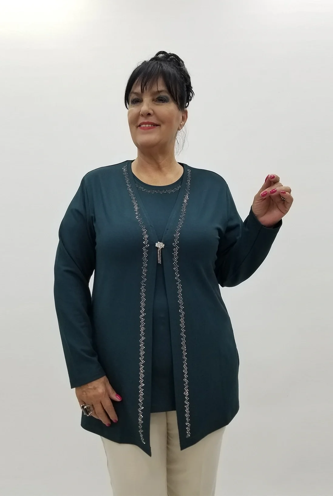 Miraggio Büyük Beden Takım 99981 PETROL