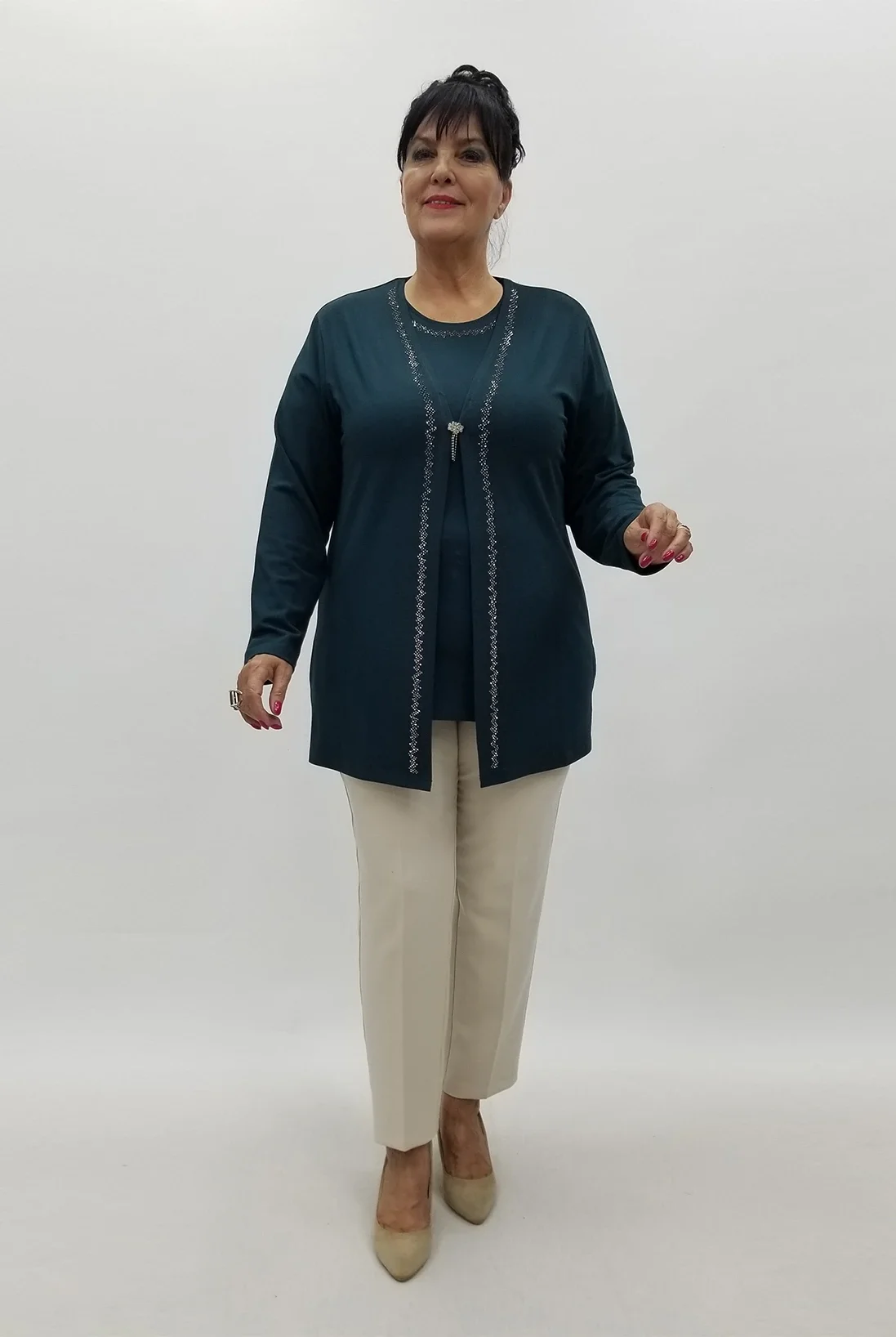 Miraggio Büyük Beden Takım 99981 PETROL