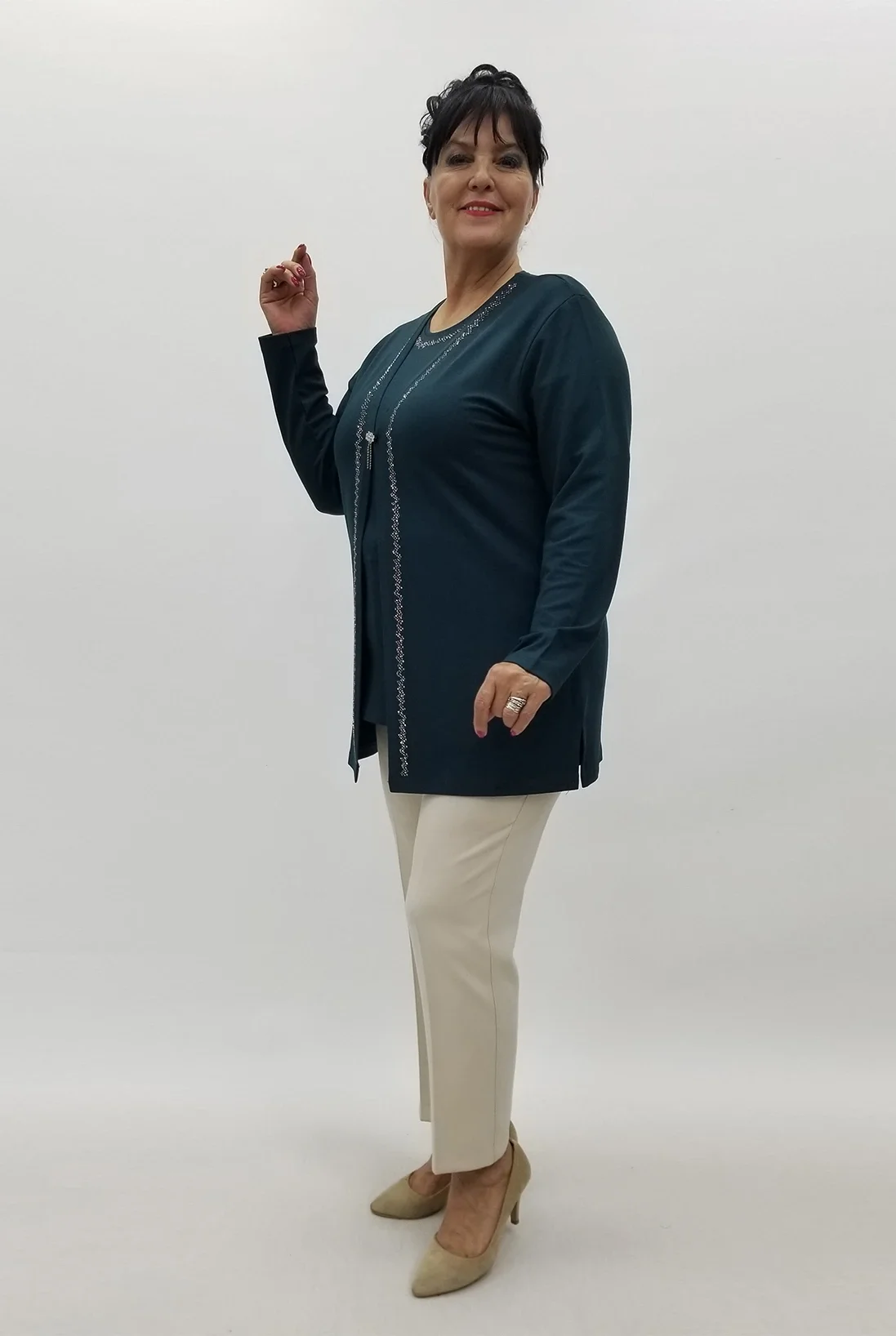 Miraggio Büyük Beden Takım 99981 PETROL