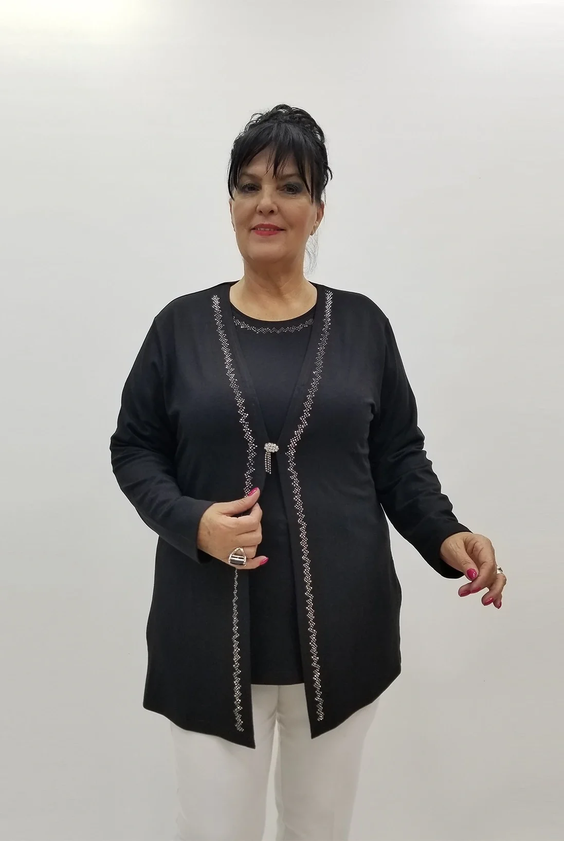 Miraggio Büyük Beden Takım 99981 SİYAH