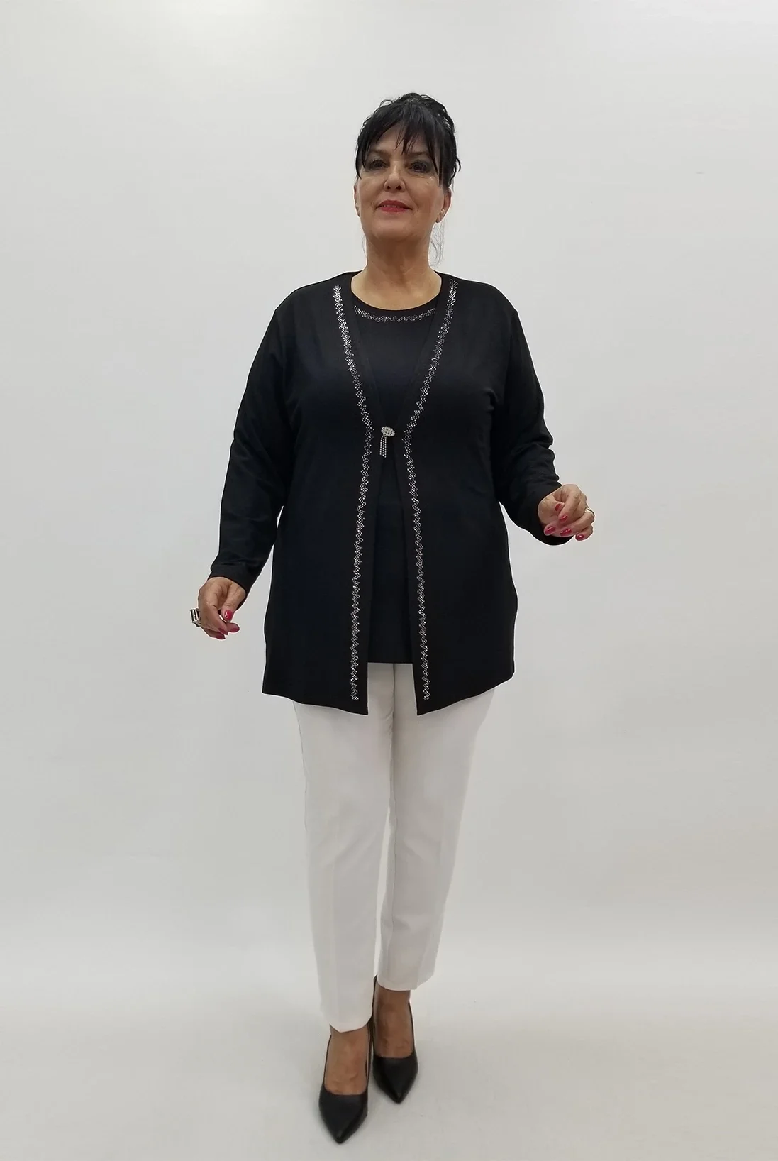 Miraggio Büyük Beden Takım 99981 SİYAH