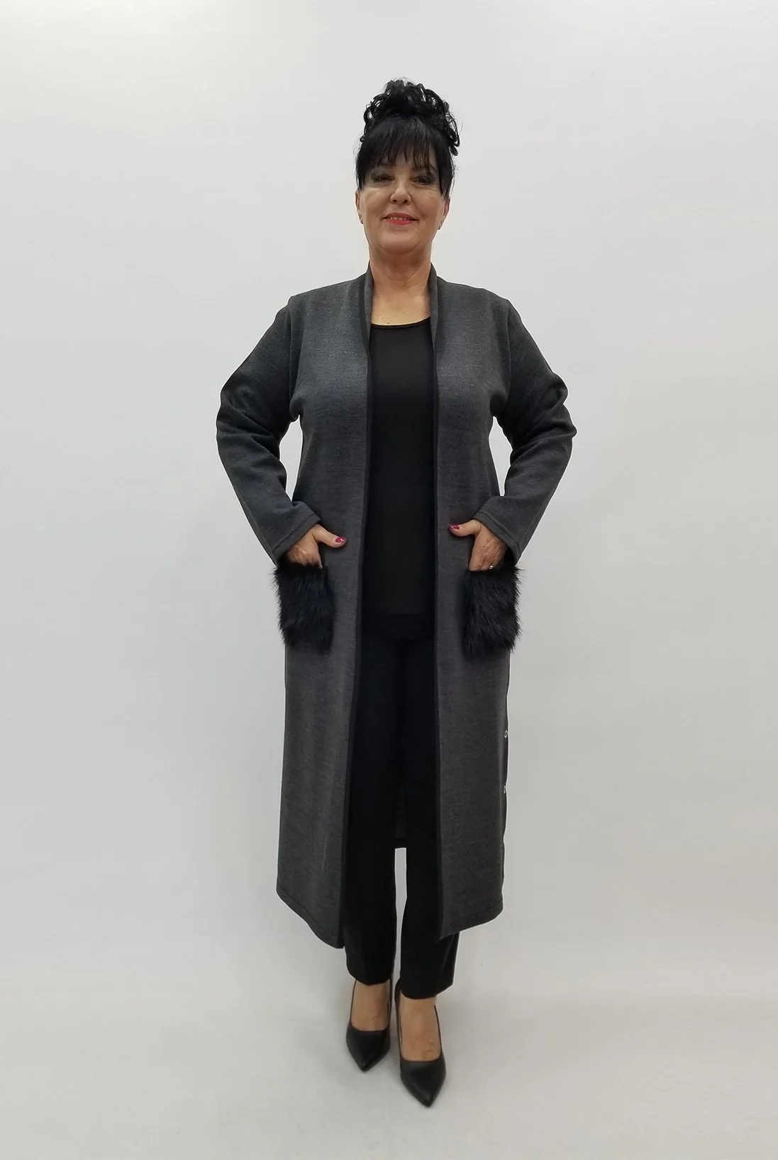 Miraggio Büyük Beden Triko 4053 FÜME