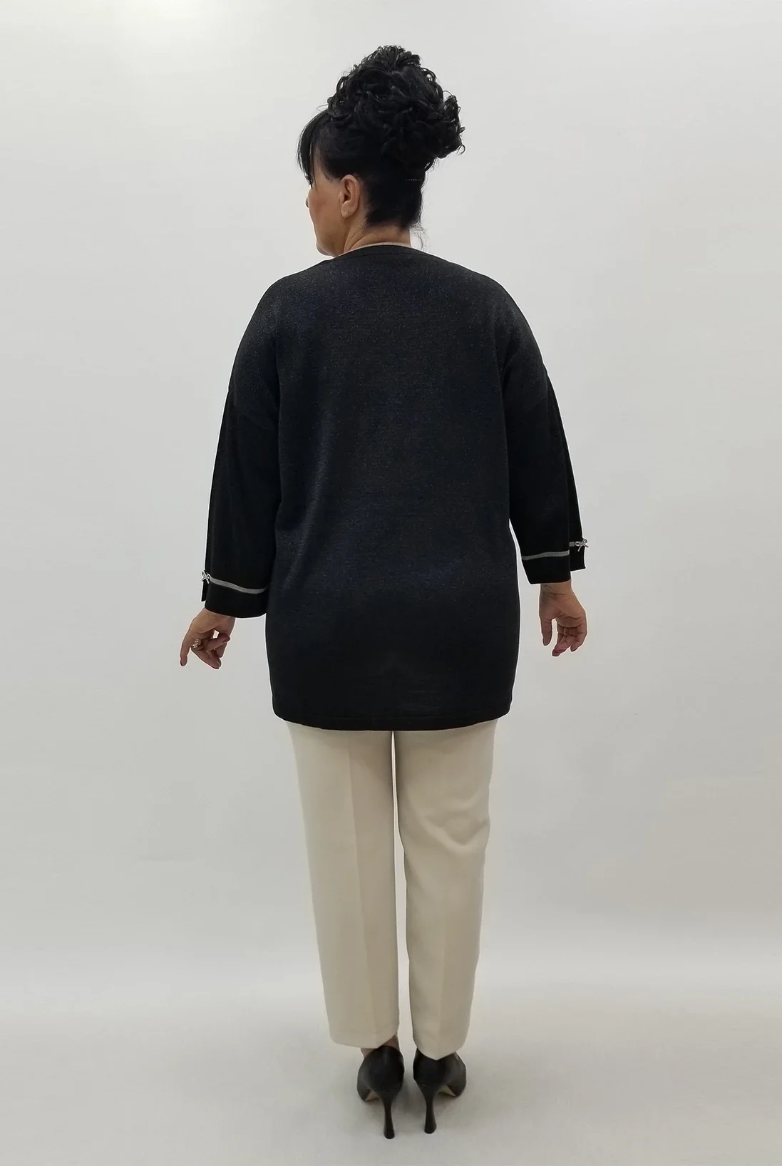 Miraggio Büyük Beden Triko 4107 SİYAH