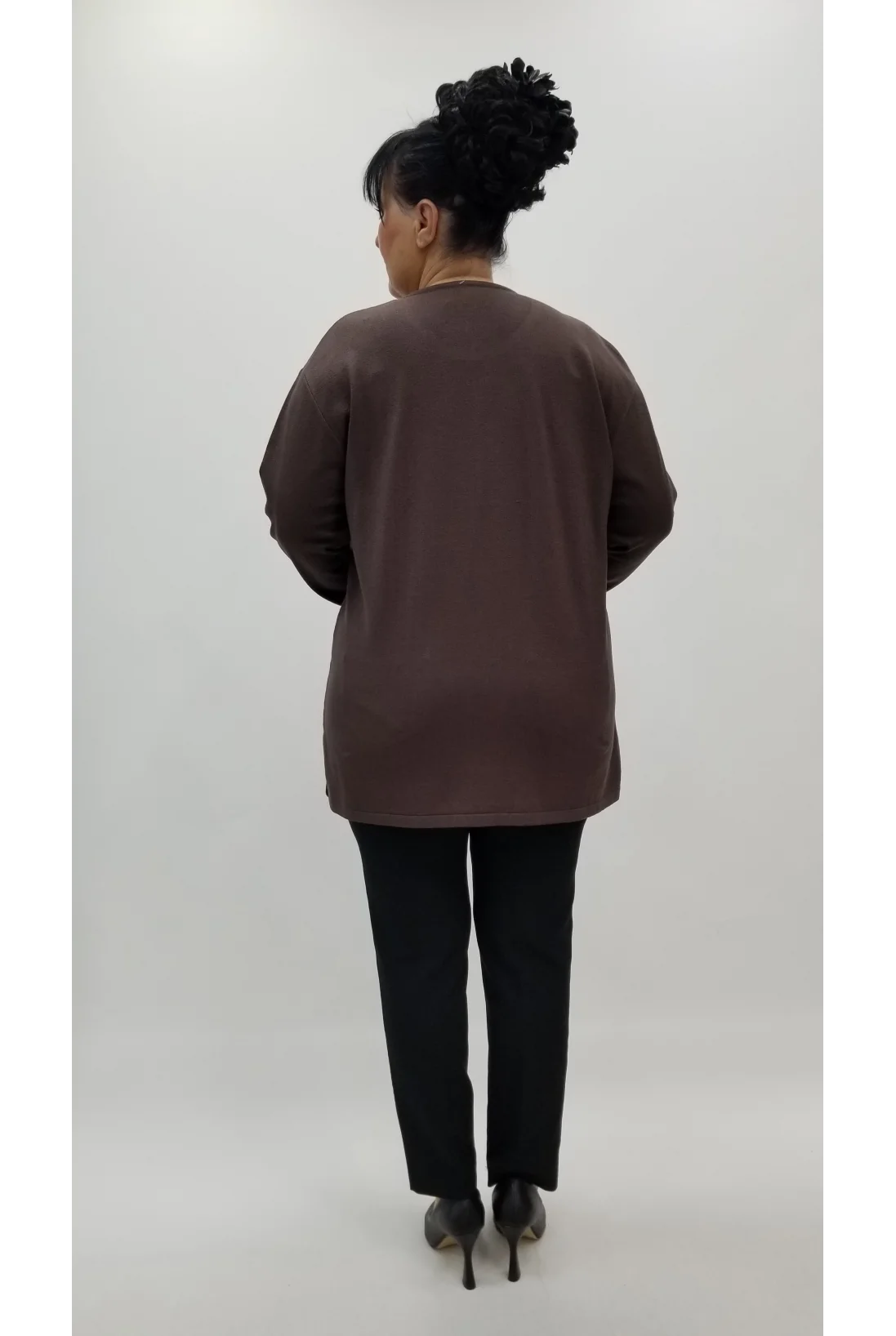 Miraggio Büyük Beden Triko 4298 KAHVE