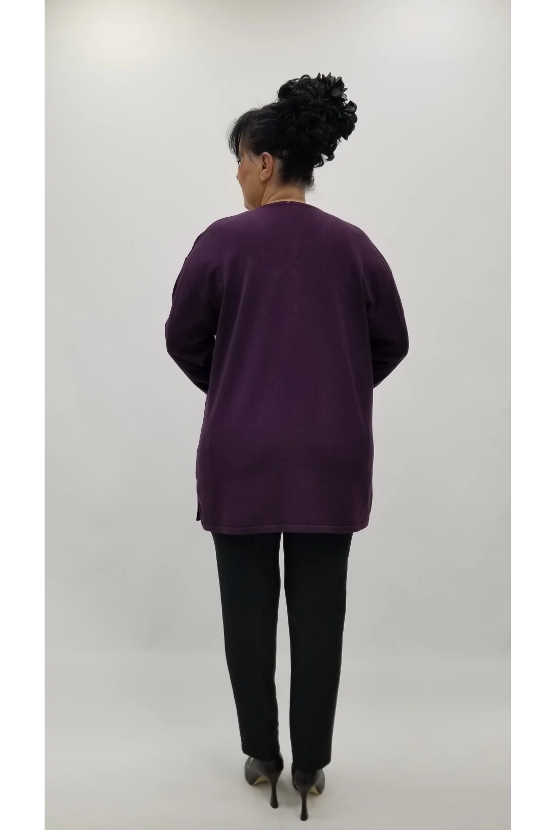 Miraggio Büyük Beden Triko 4298 MÜRDÜM