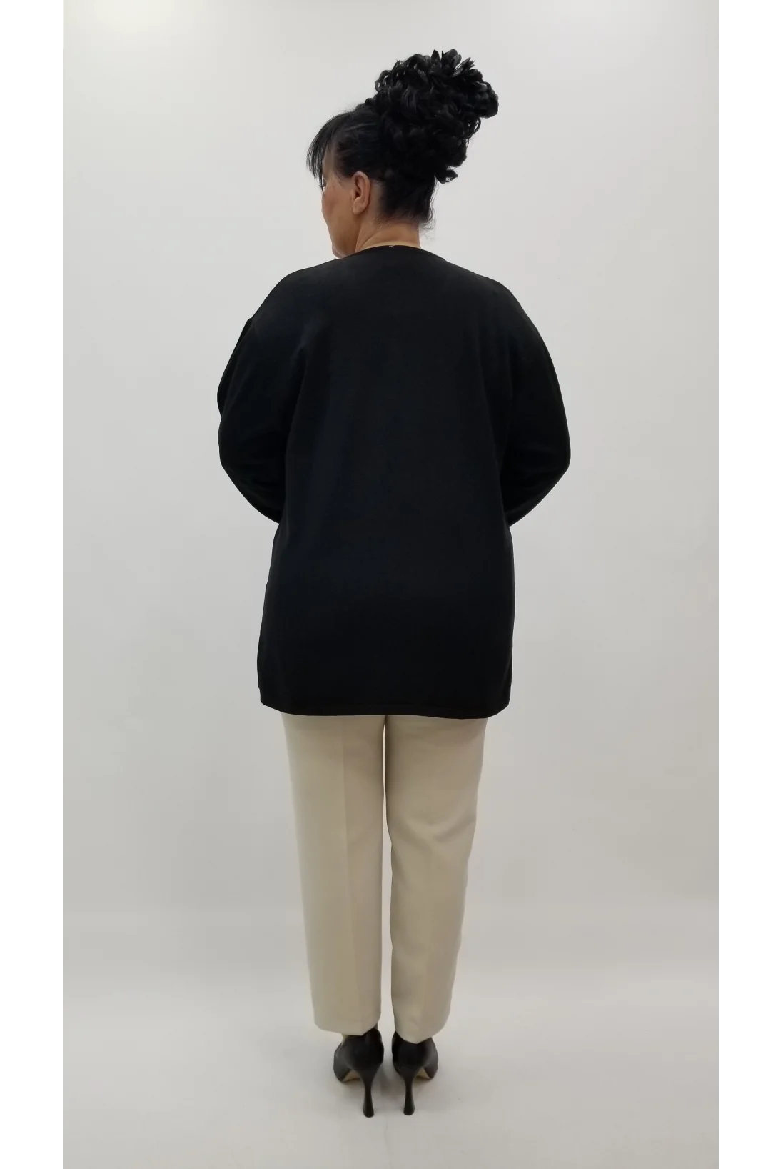 Miraggio Büyük Beden Triko 4298 SİYAH