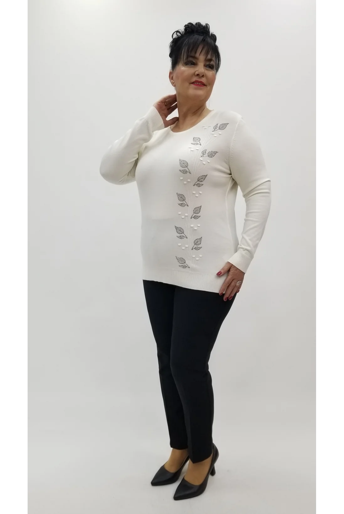 Miraggio Büyük Beden Triko 4322 KREM