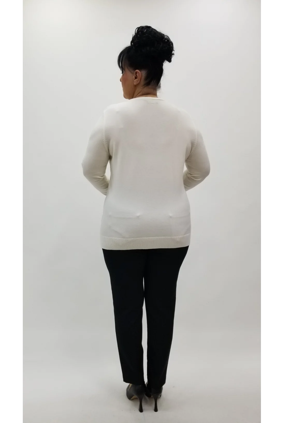 Miraggio Büyük Beden Triko 4322 KREM