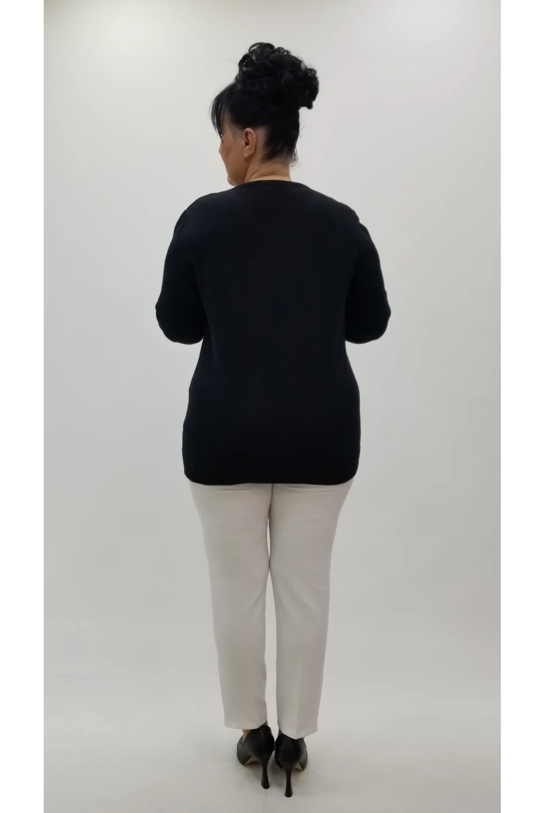 Miraggio Büyük Beden Triko 4322 SİYAH