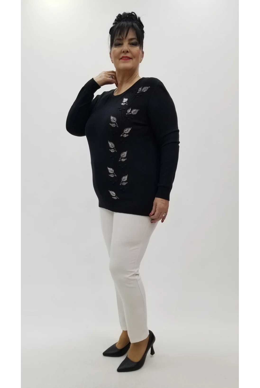 Miraggio Büyük Beden Triko 4322 SİYAH